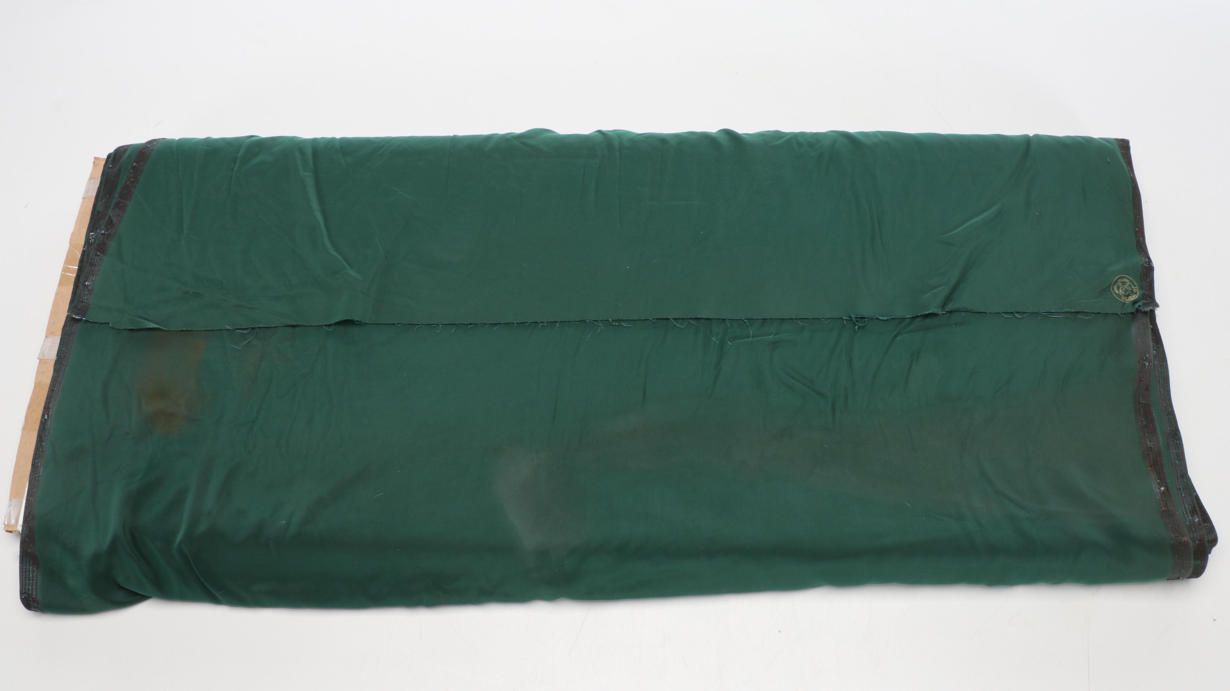 Green Velvet and Other Upholstery Fabric Bolts