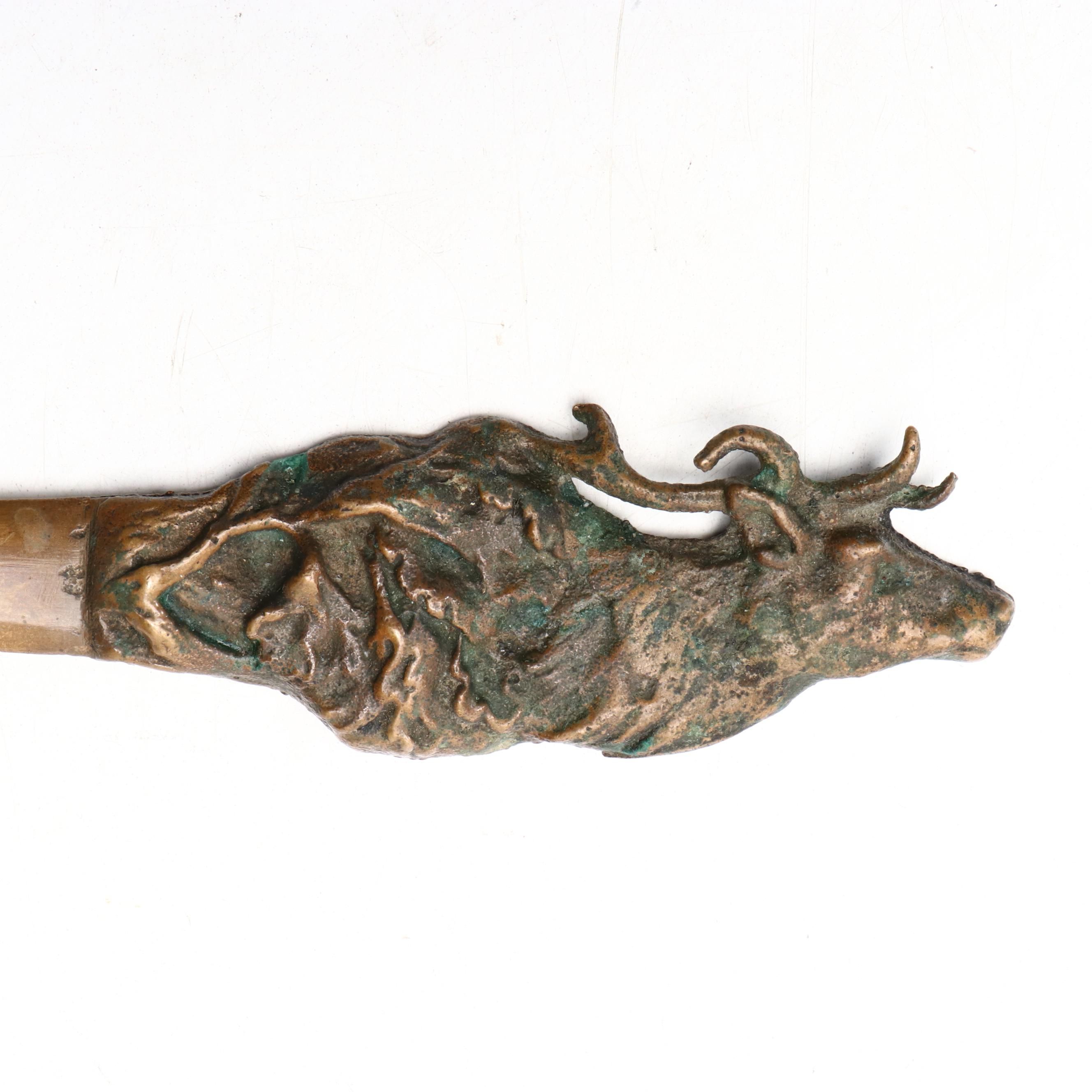 Cast Metal Elk Head Letter Opener