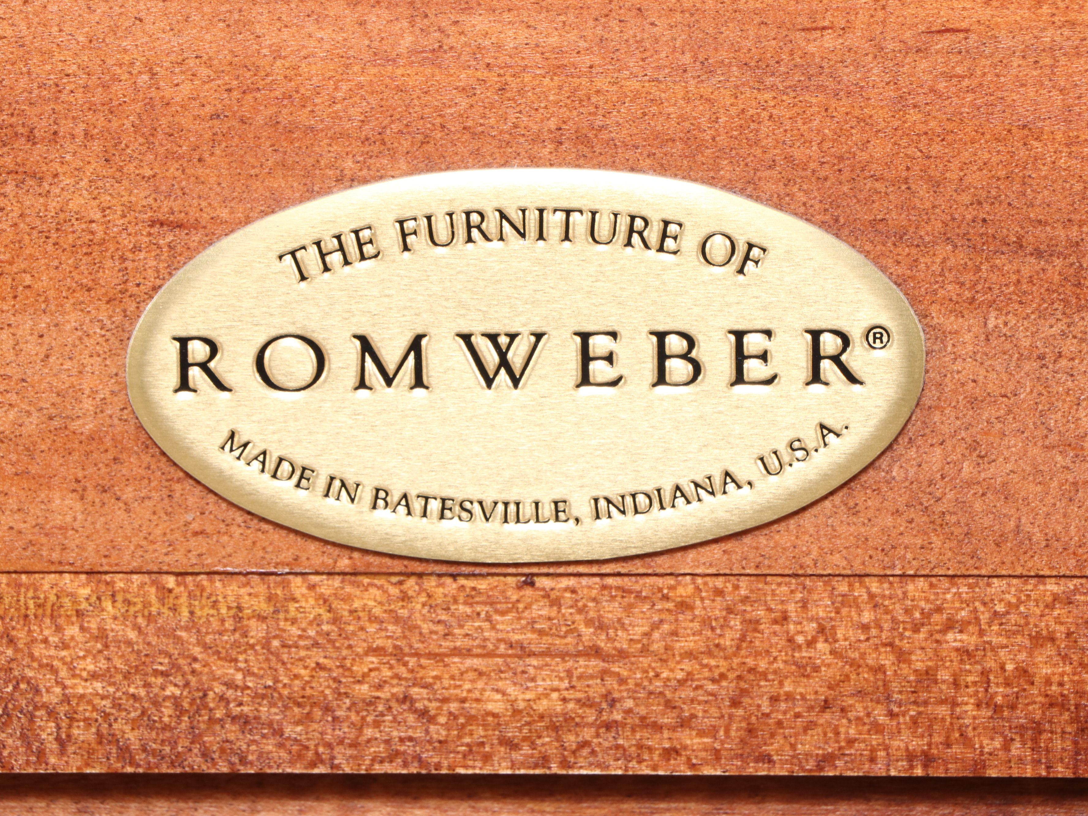 Pair of Romweber Shaker Style Cherry Finish  Bookcases