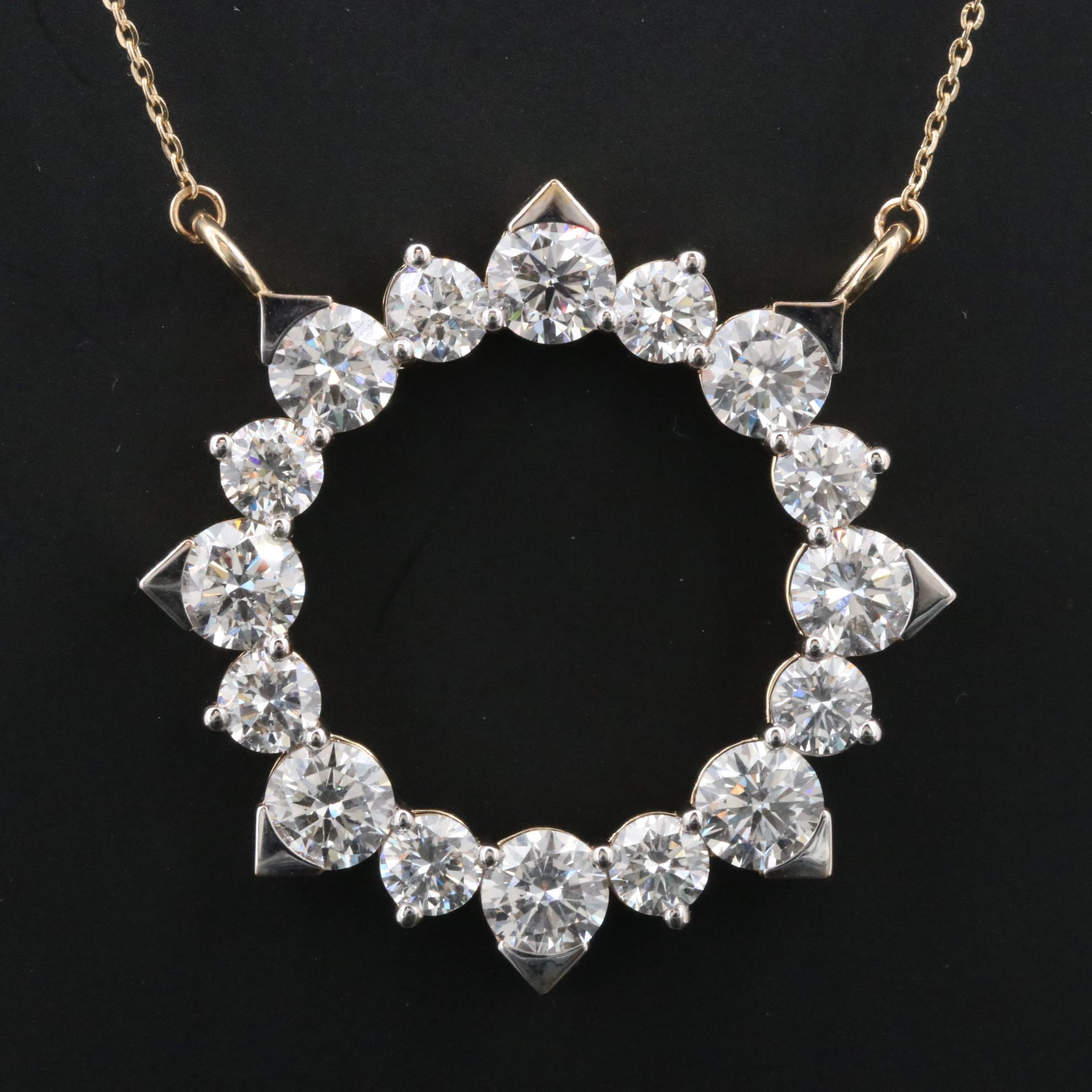 14K 5.90 CTW Lab Grown Diamond Necklace