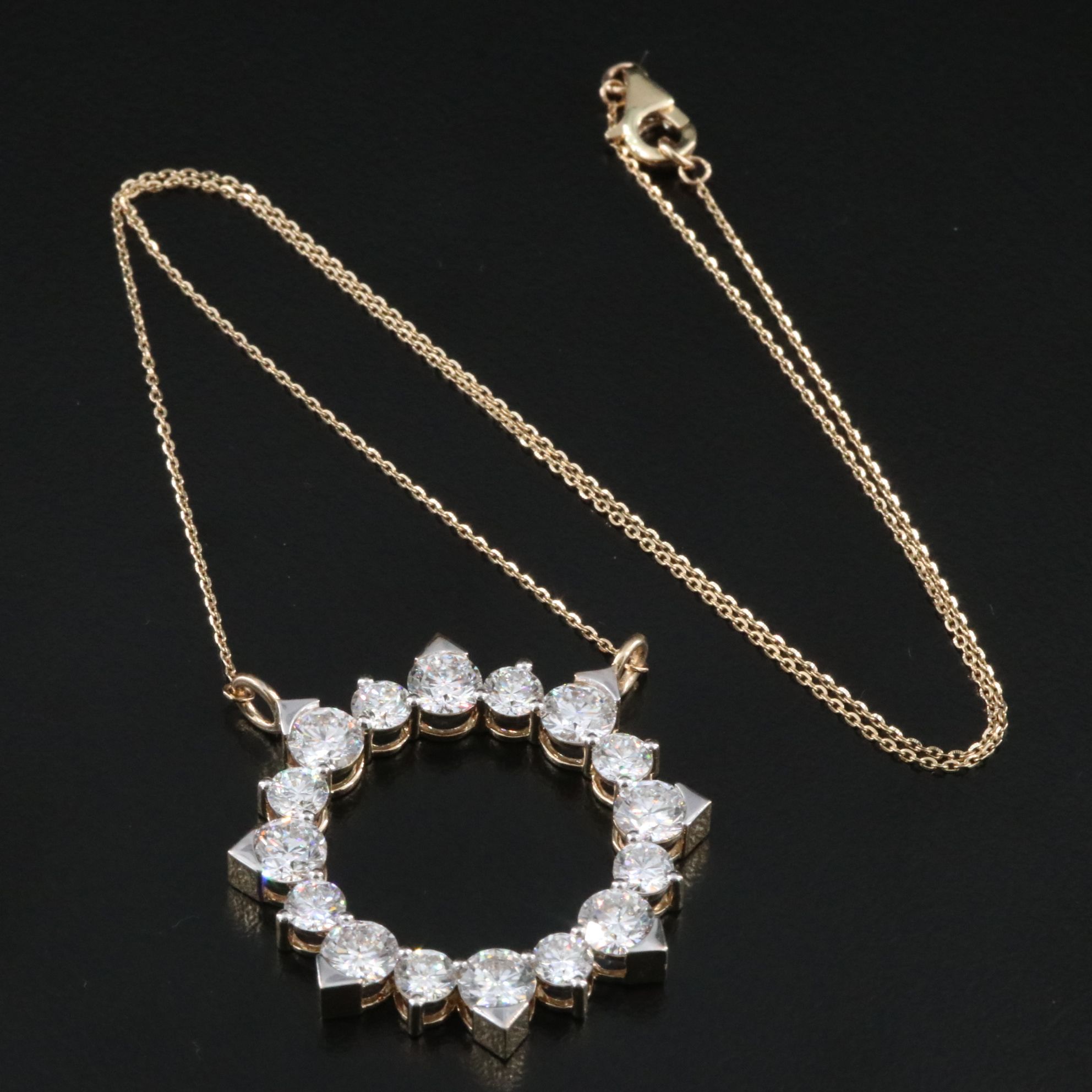 14K 5.90 CTW Lab Grown Diamond Necklace
