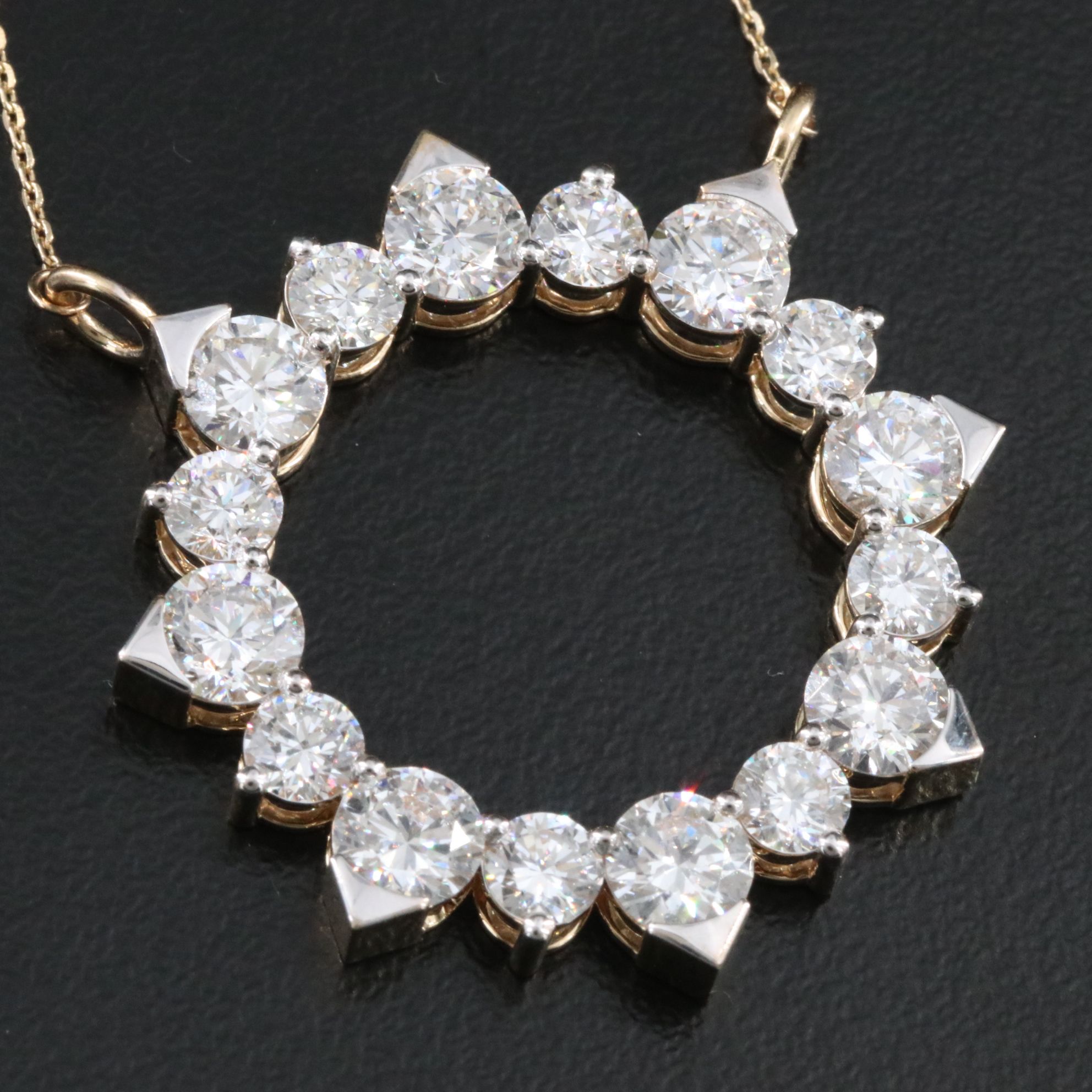 14K 5.90 CTW Lab Grown Diamond Necklace