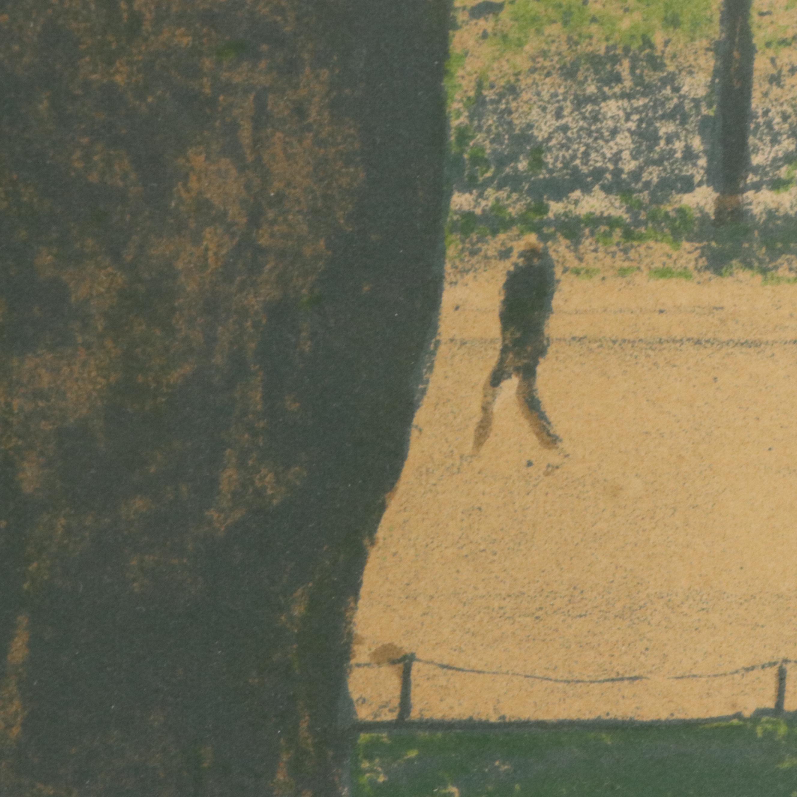 Harold Altman Color Lithograph "Two Trees," Mid to Late 20th Century