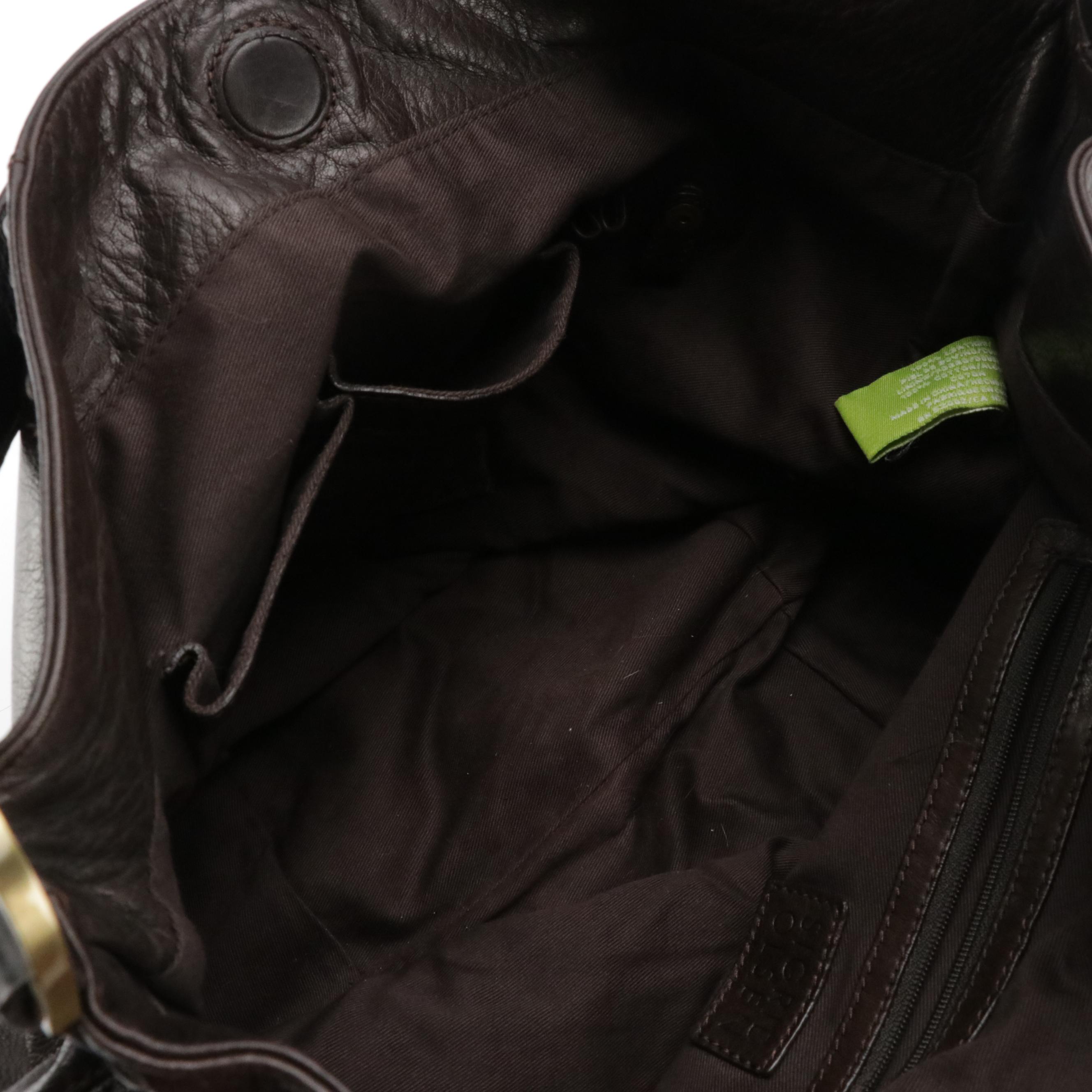 Brahmin Vintage Quilted Leather Bag with Croc Details, Sigris Olsen Hobo Bag