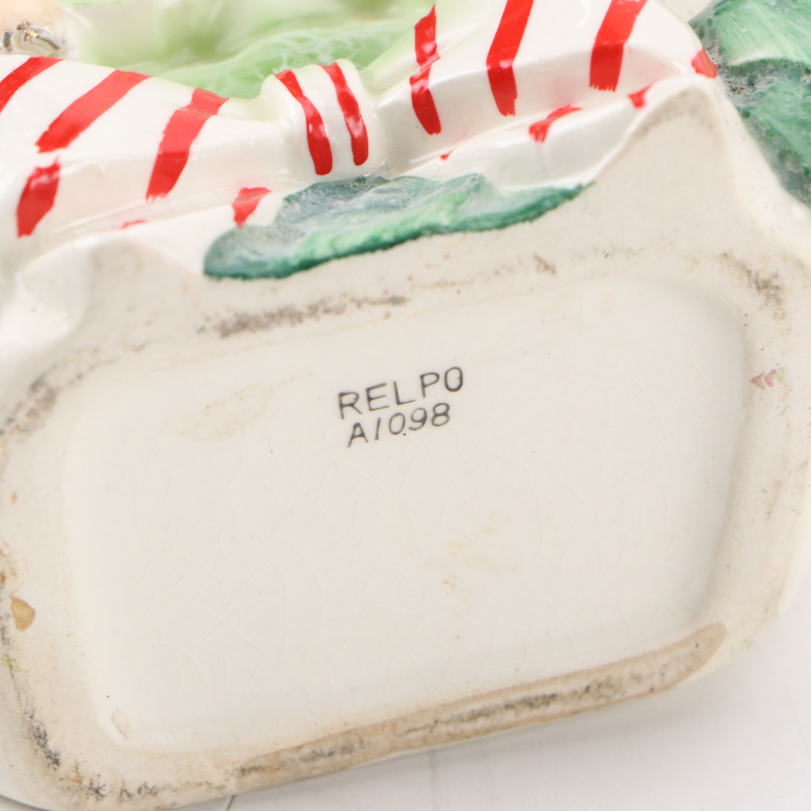 Napco Christmas Angel Ornaments, Sled and Wreath Planters with More, Mid-20th C.