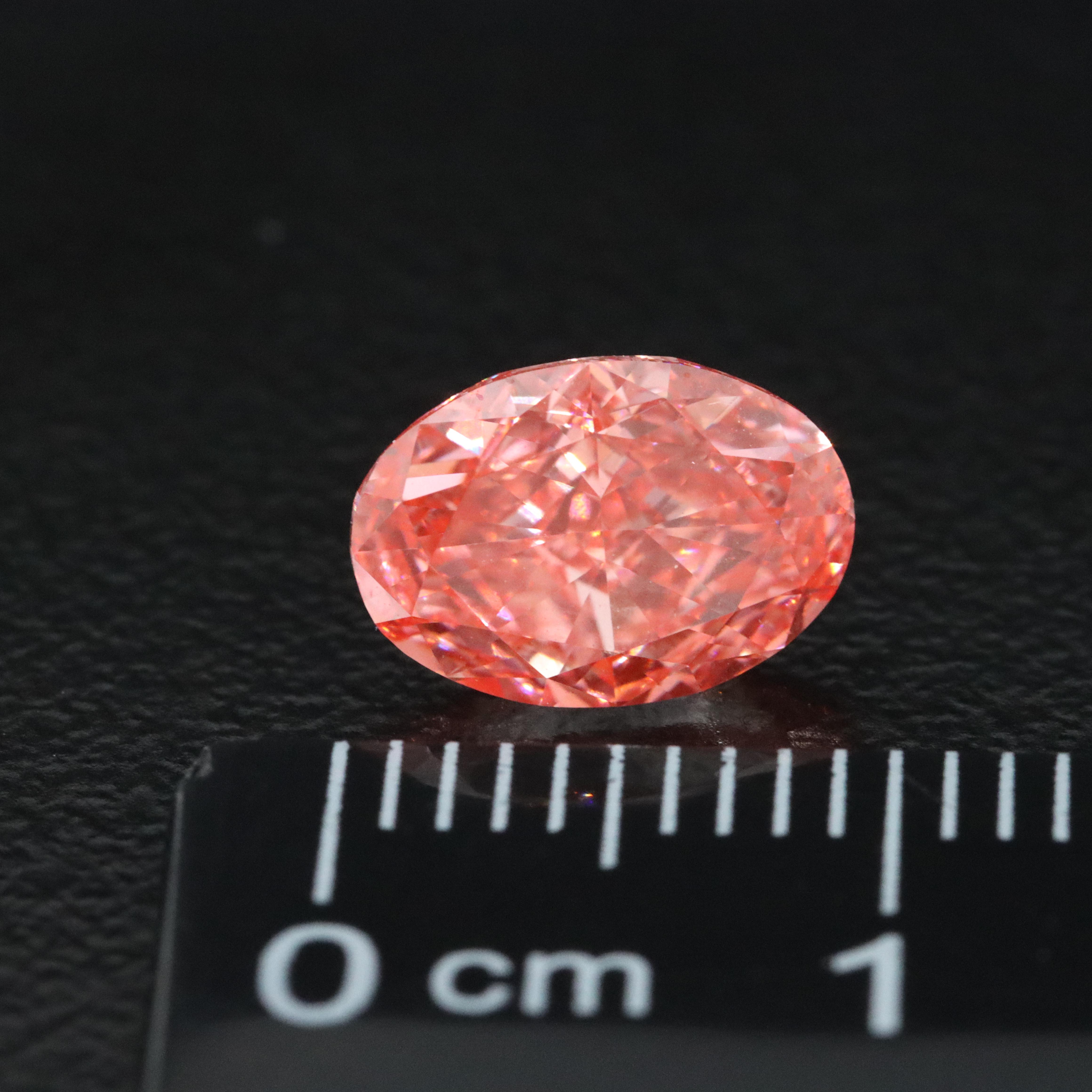 Loose 2.01 CT Lab Grown Fancy Pink Diamond with IGI Report