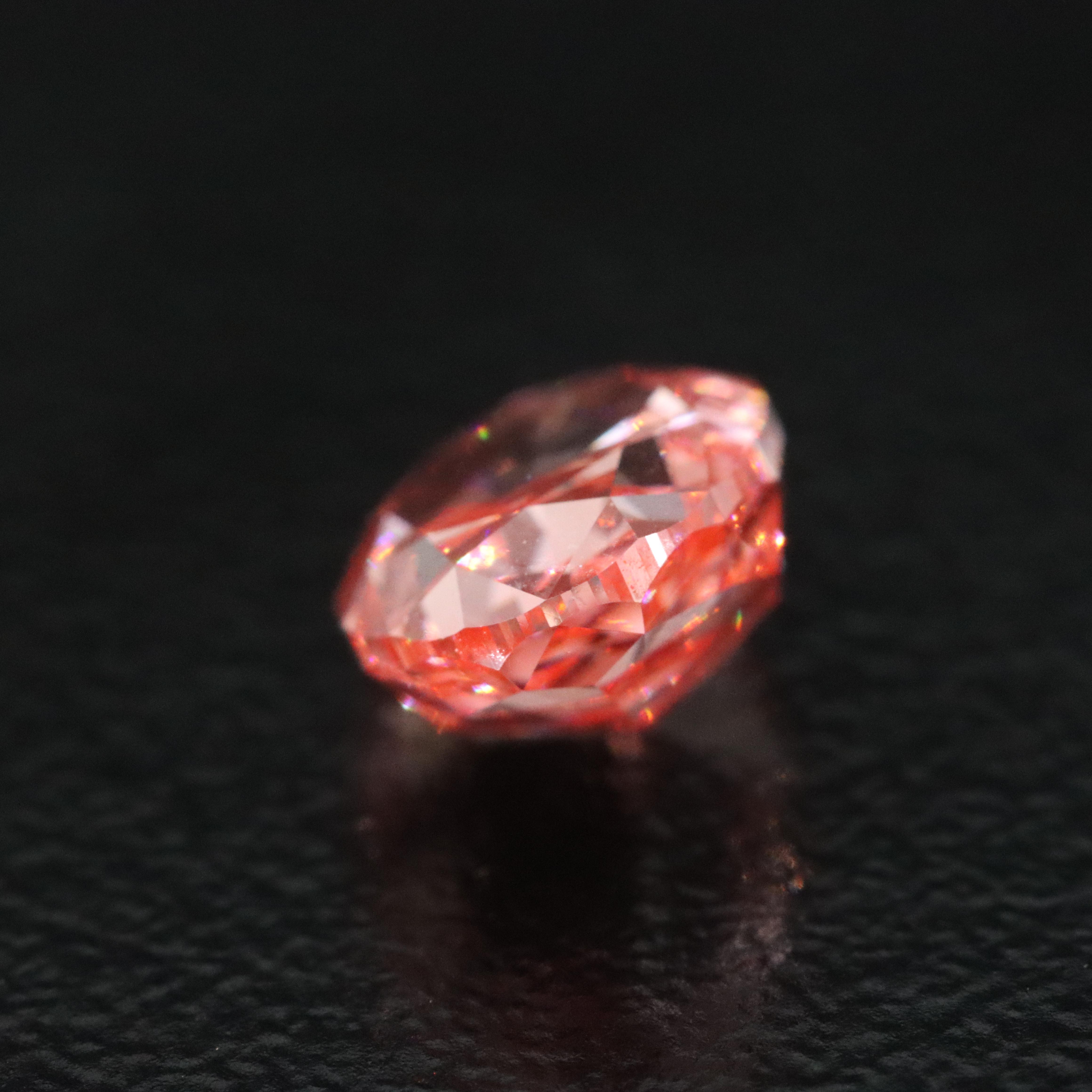Loose 2.01 CT Lab Grown Fancy Pink Diamond with IGI Report