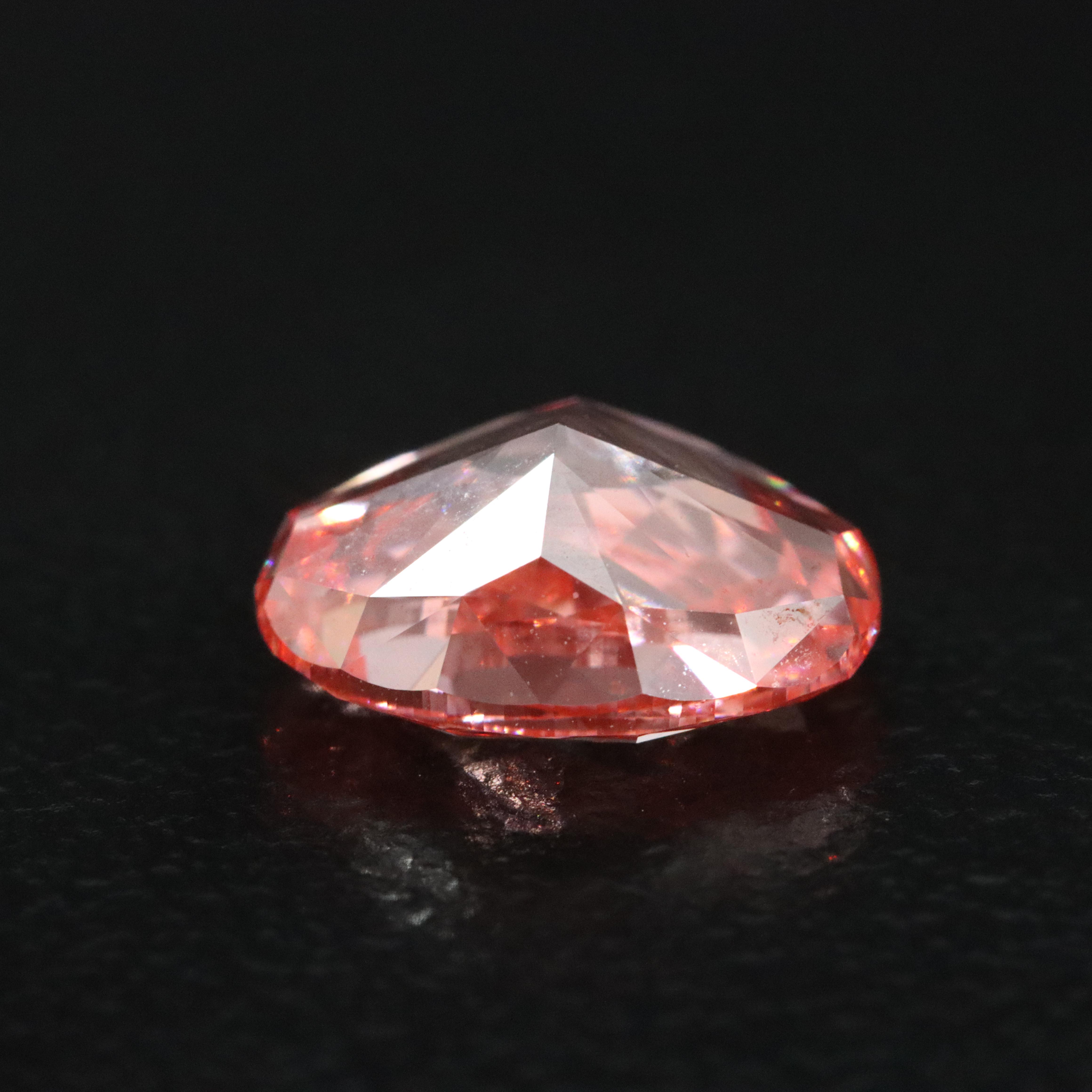 Loose 2.01 CT Lab Grown Fancy Pink Diamond with IGI Report