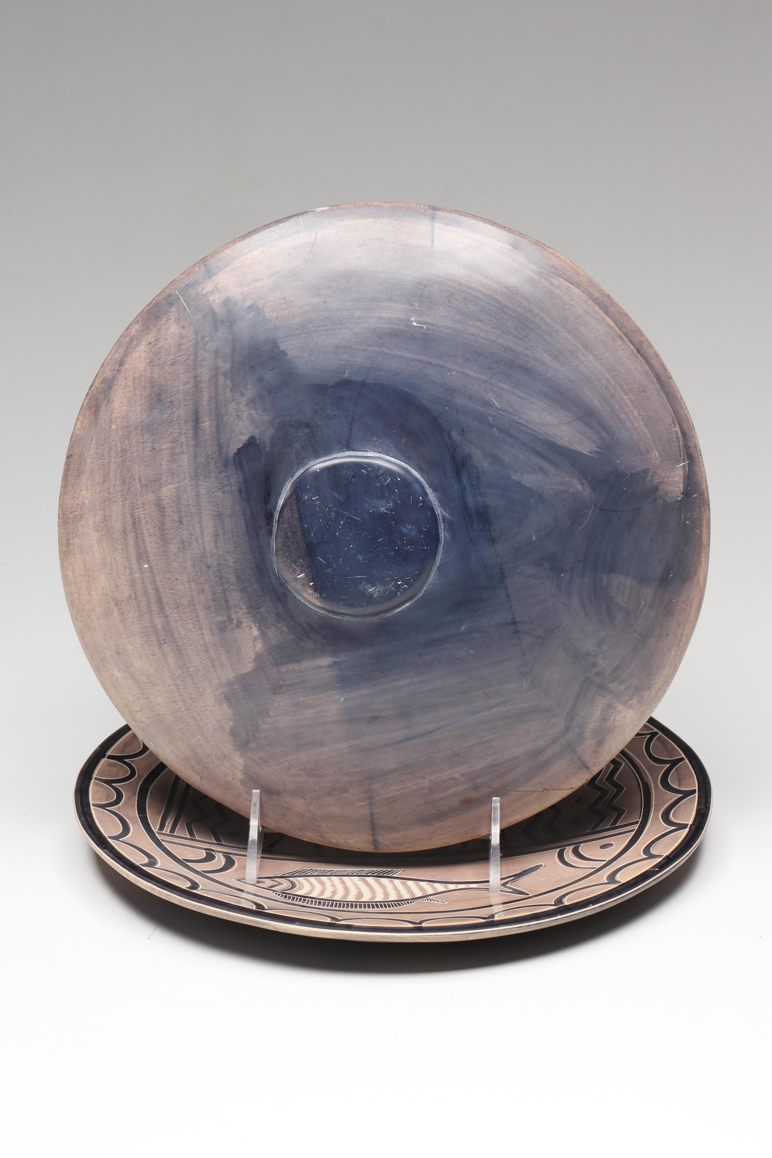 Kenyan Carved Soapstone Plates, Coasters, Guatemalan Alligator