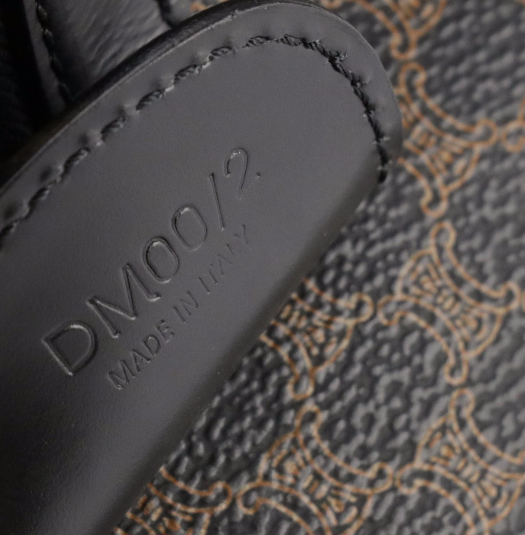 Celine Duffle Bag in Dark Brown and Black Macadam Canvas & Black Leather