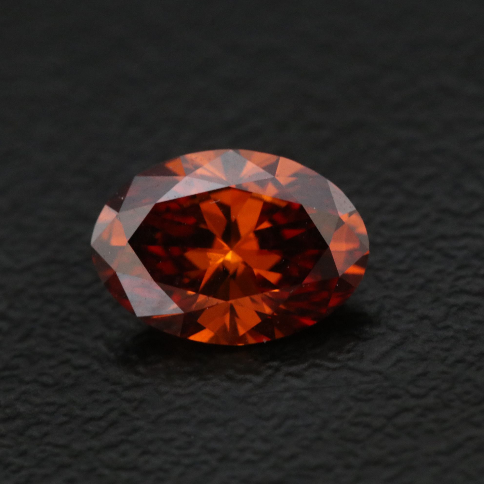 Loose 1.09 CT Lab Grown Fancy Orange Diamond with IGI Report