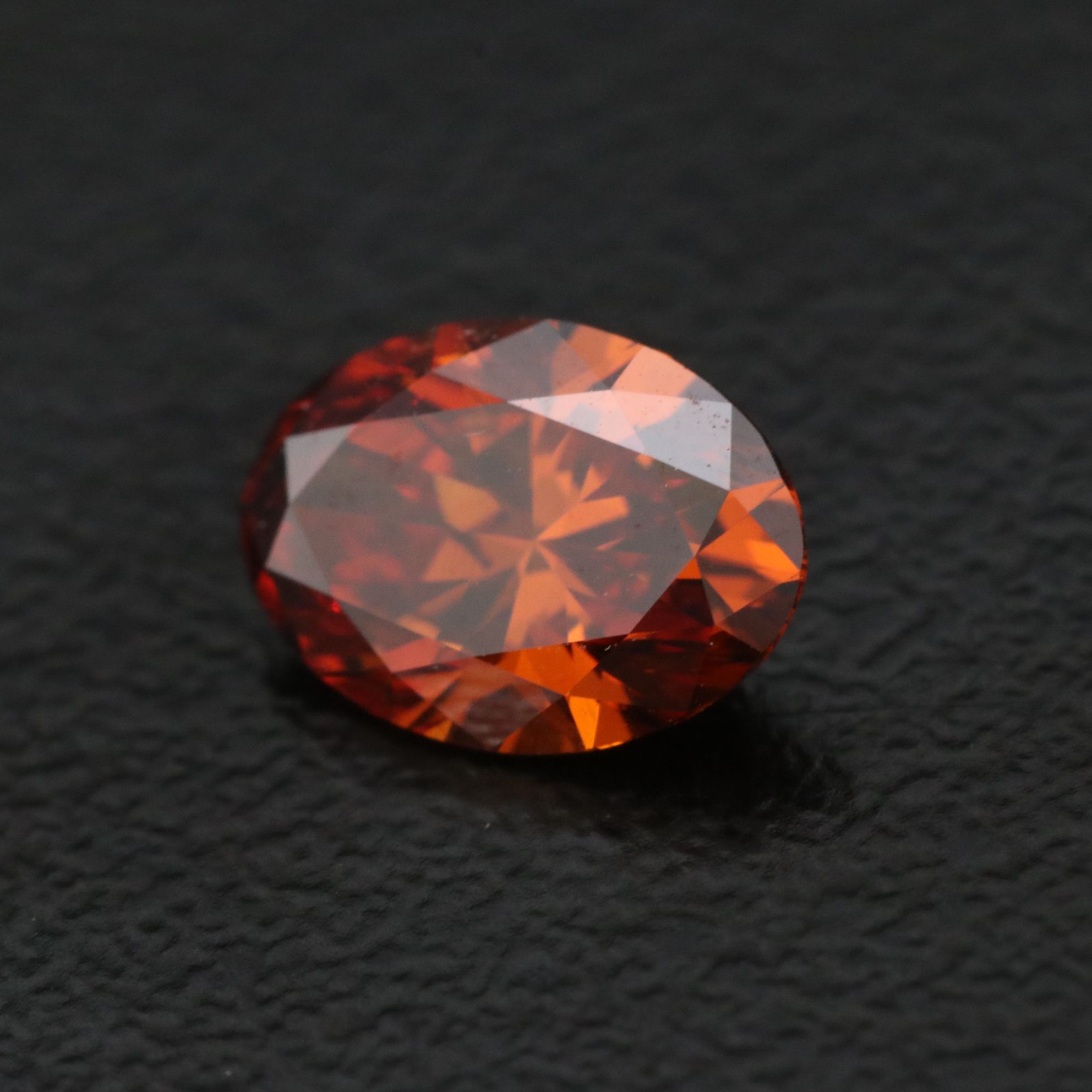 Loose 1.09 CT Lab Grown Fancy Orange Diamond with IGI Report