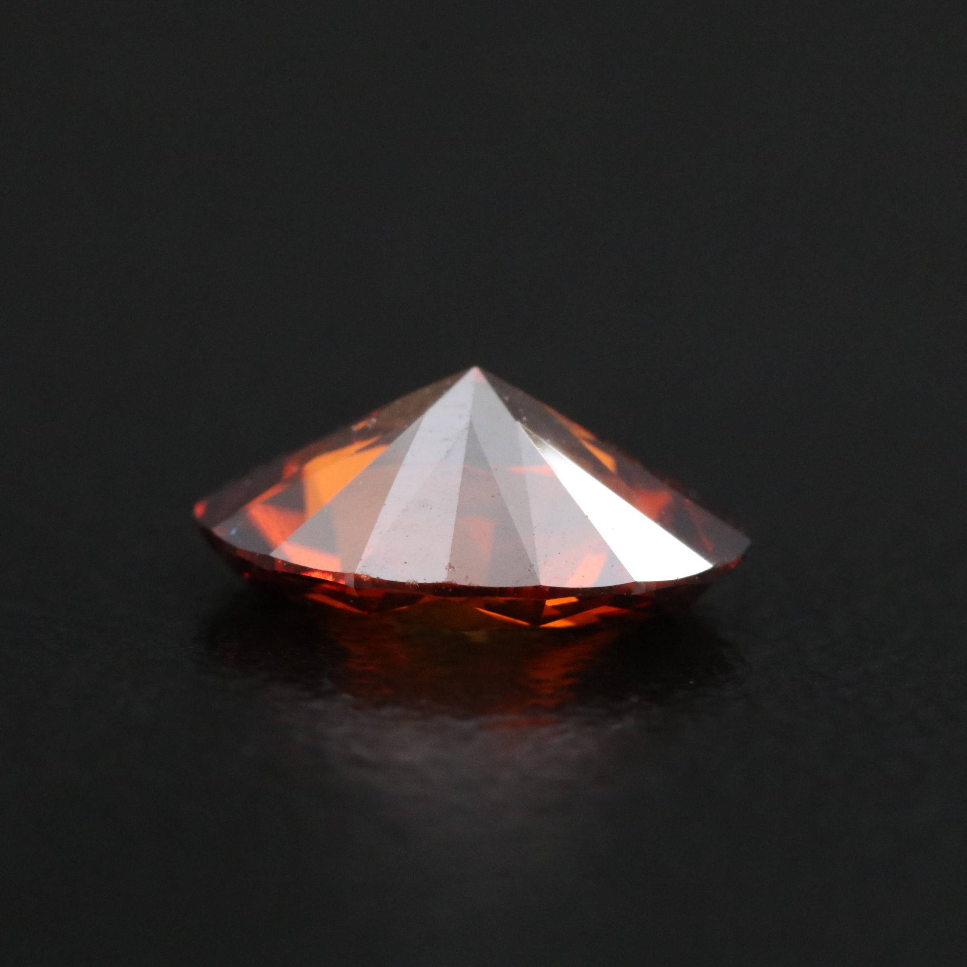 Loose 1.09 CT Lab Grown Fancy Orange Diamond with IGI Report