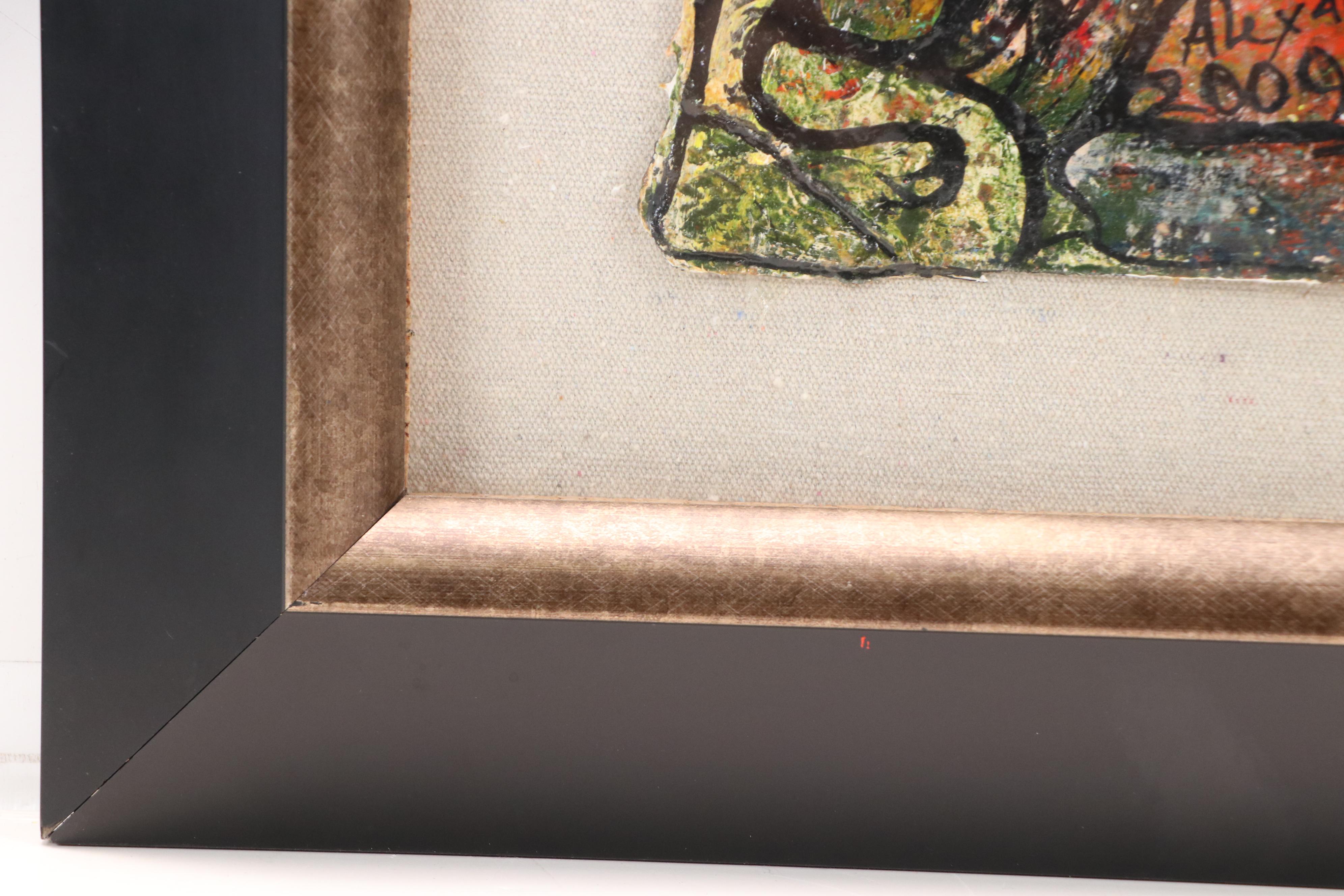 Alexander Gore Stylized Oil Painting "Hard Relationship," 2009