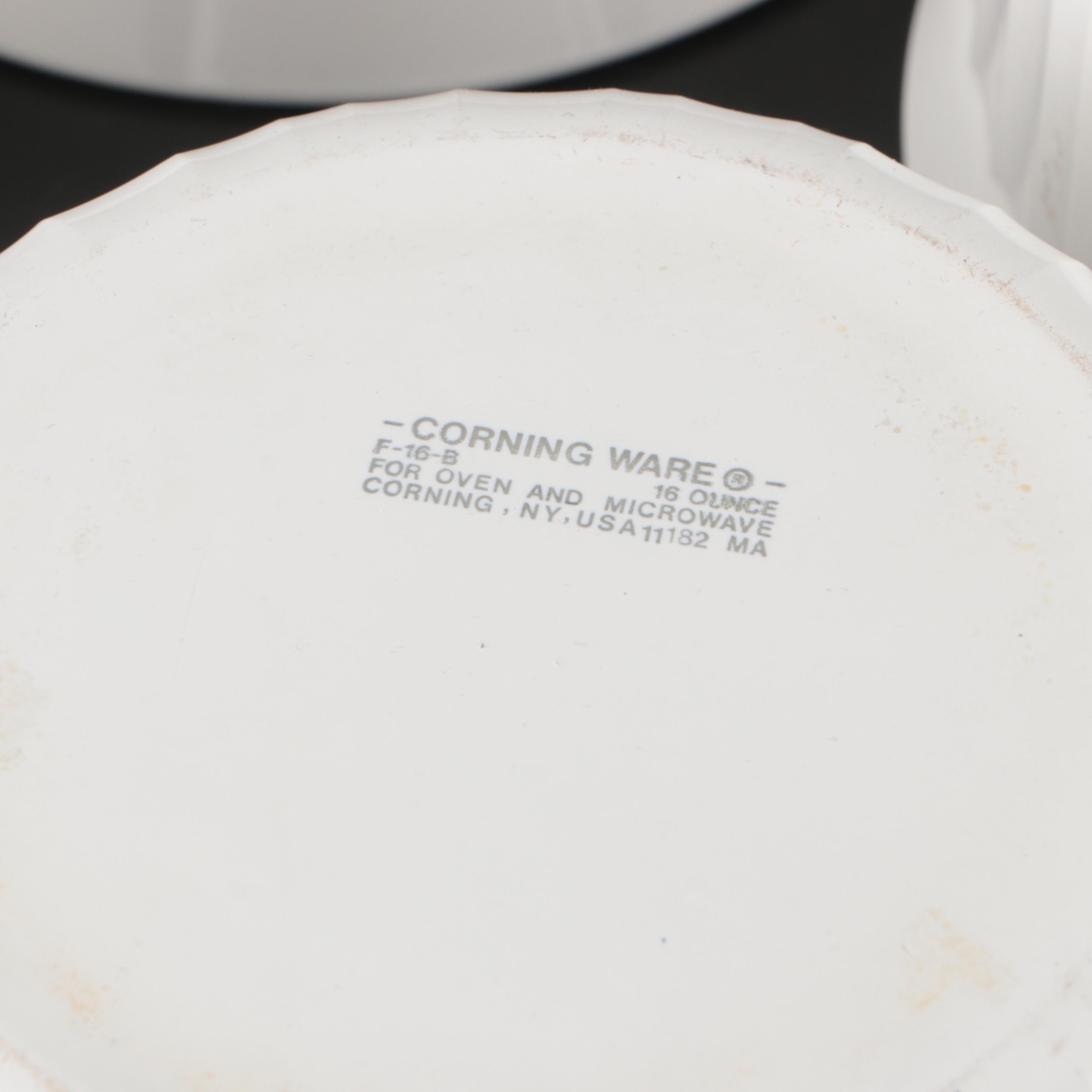 Corning Ware Glass Bakeware and Corelle Glass Tableware