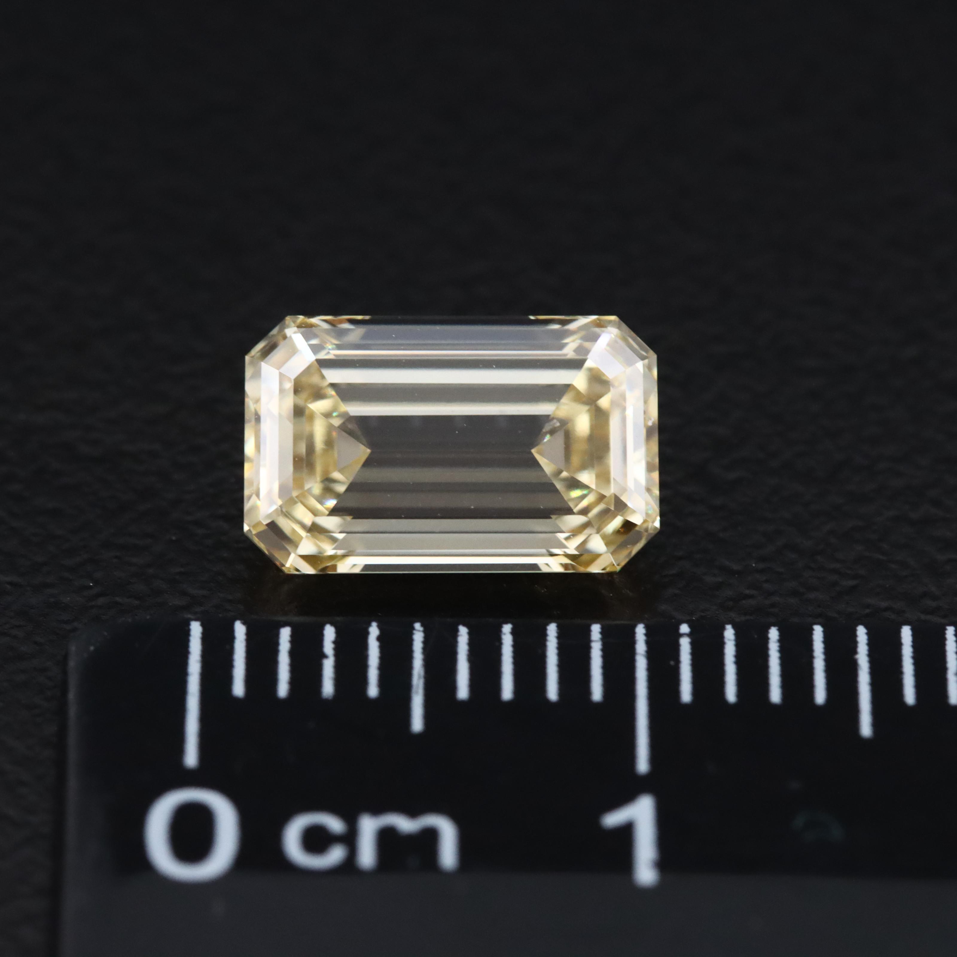 Loose 2.13 CT Lab Grown Fancy Yellow Diamond with IGI Report