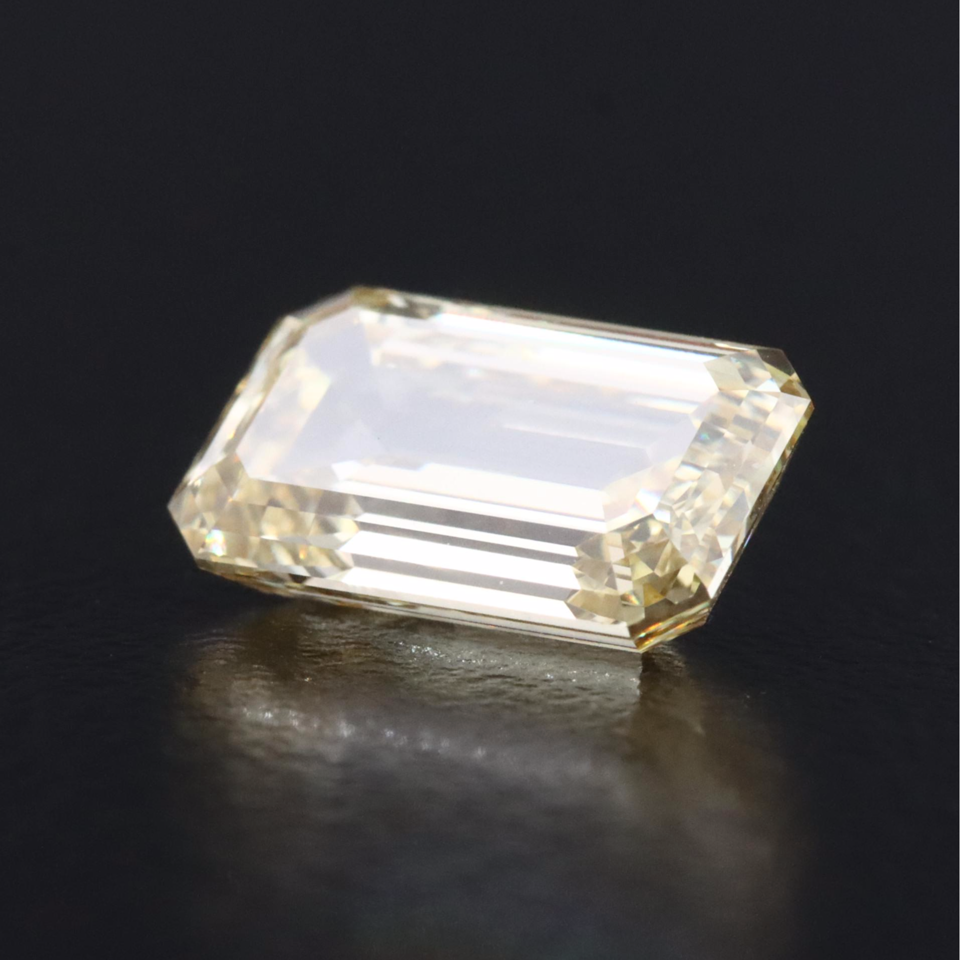 Loose 2.13 CT Lab Grown Fancy Yellow Diamond with IGI Report