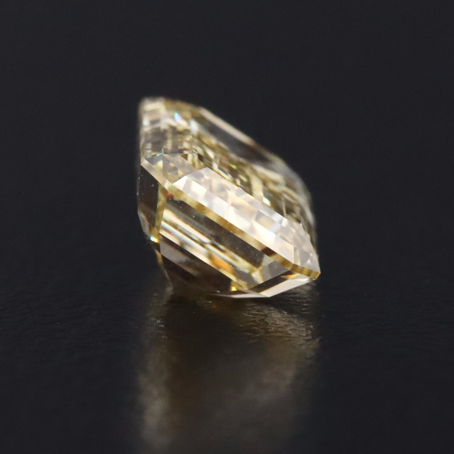 Loose 2.13 CT Lab Grown Fancy Yellow Diamond with IGI Report