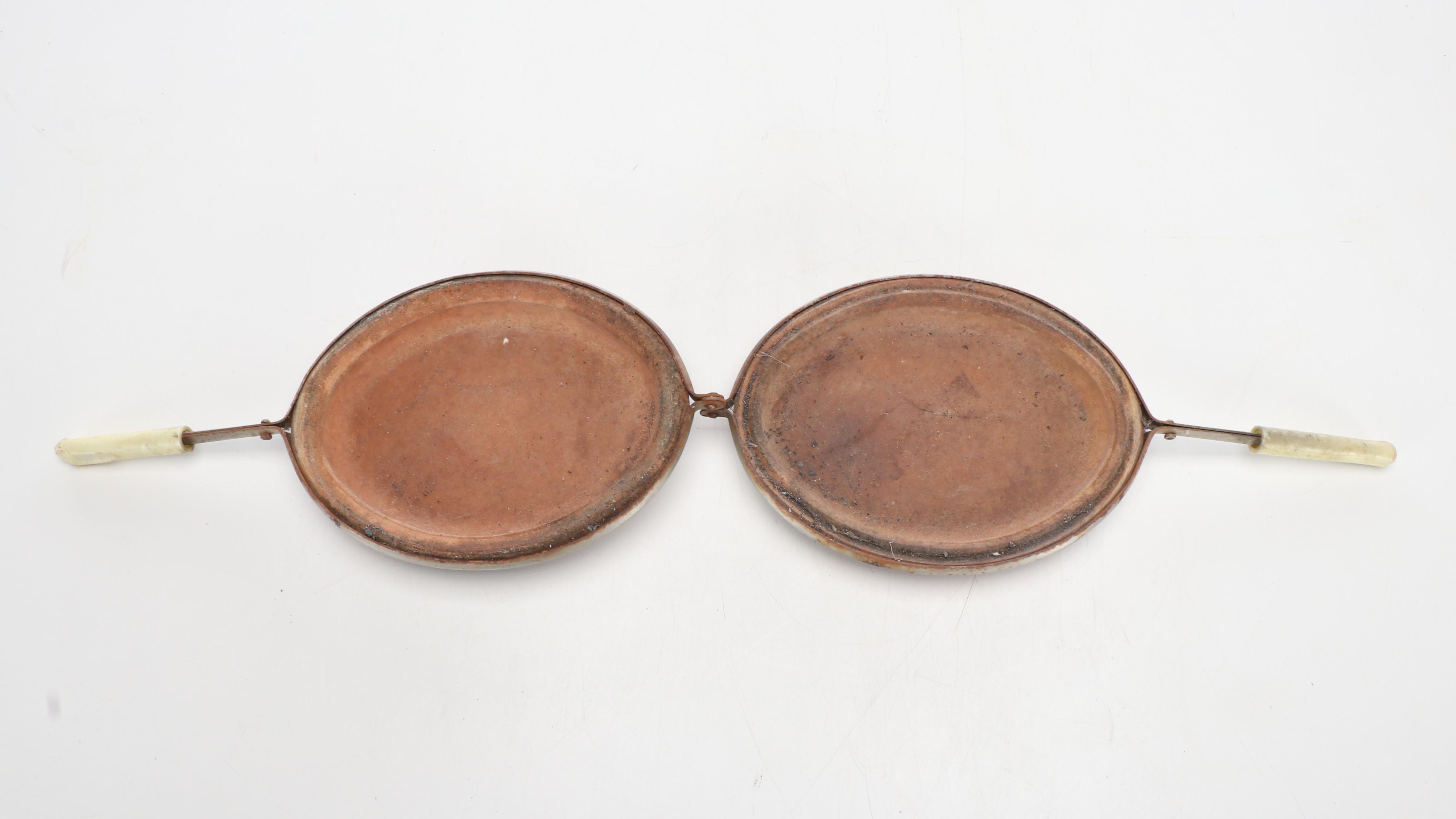 La Cotta Italian Stovetop Roaster with Antique Cast Iron Double Burner Stove