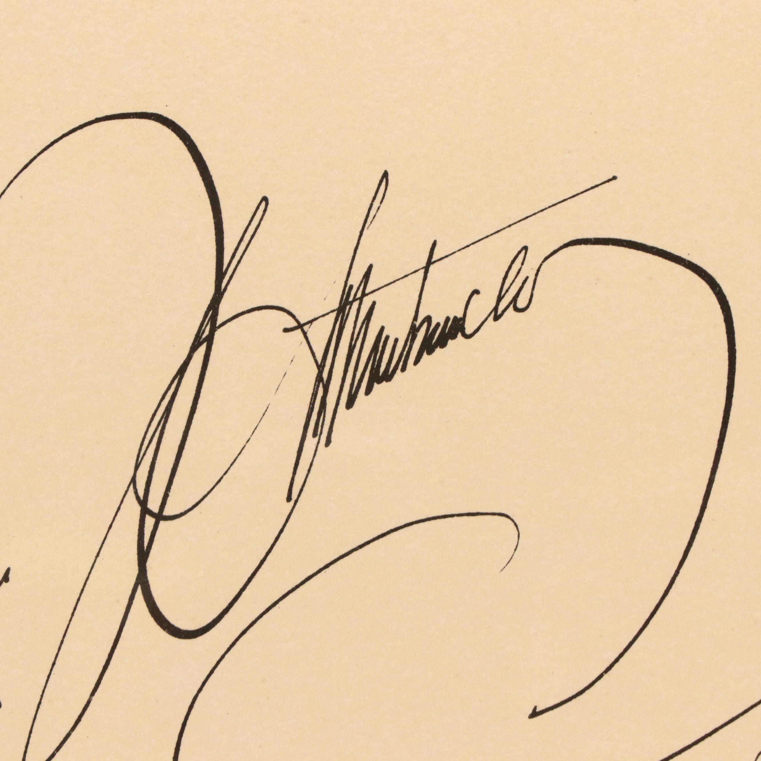 Saul Steinberg Lithograph "Speech," 1966