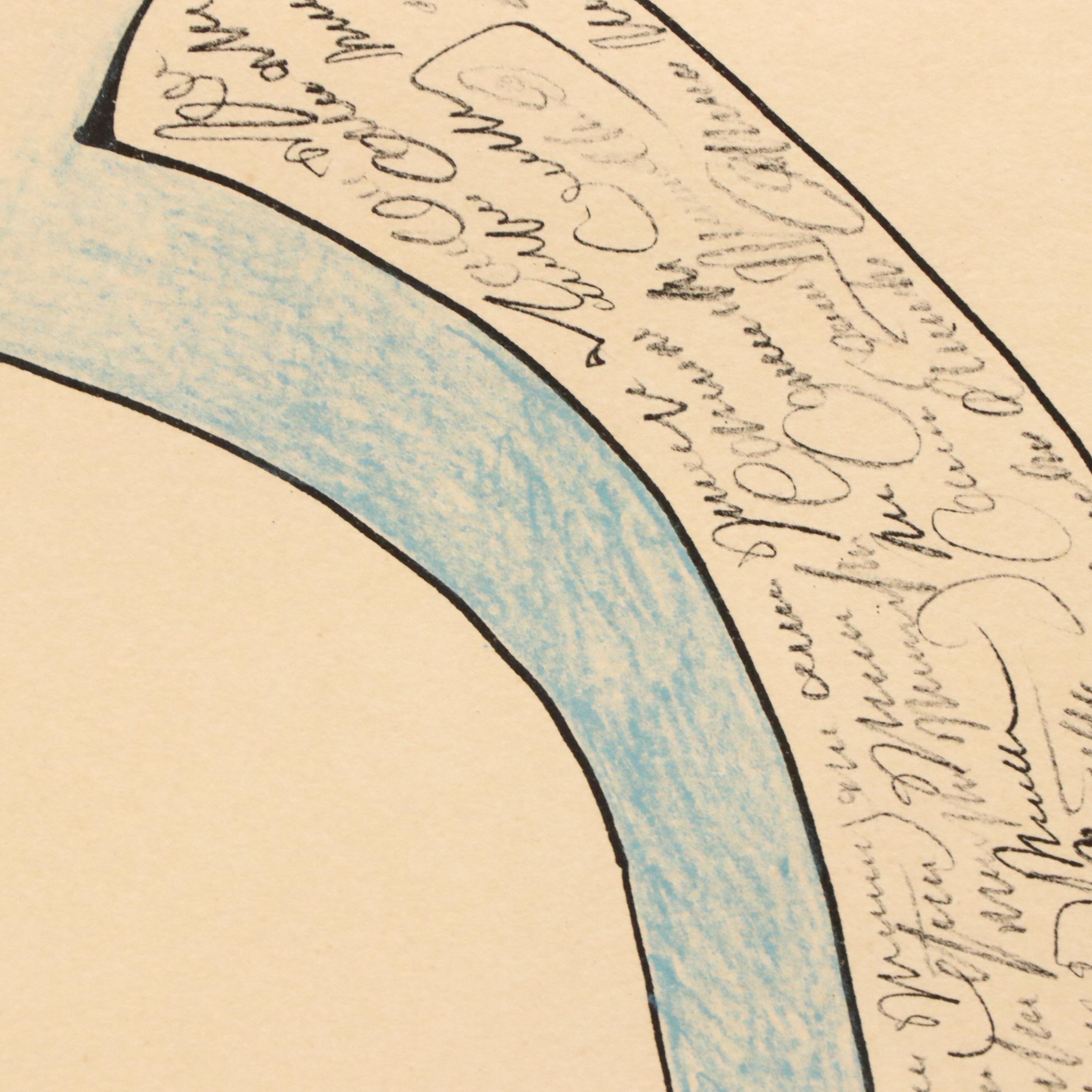 Saul Steinberg Lithograph "Speech," 1966