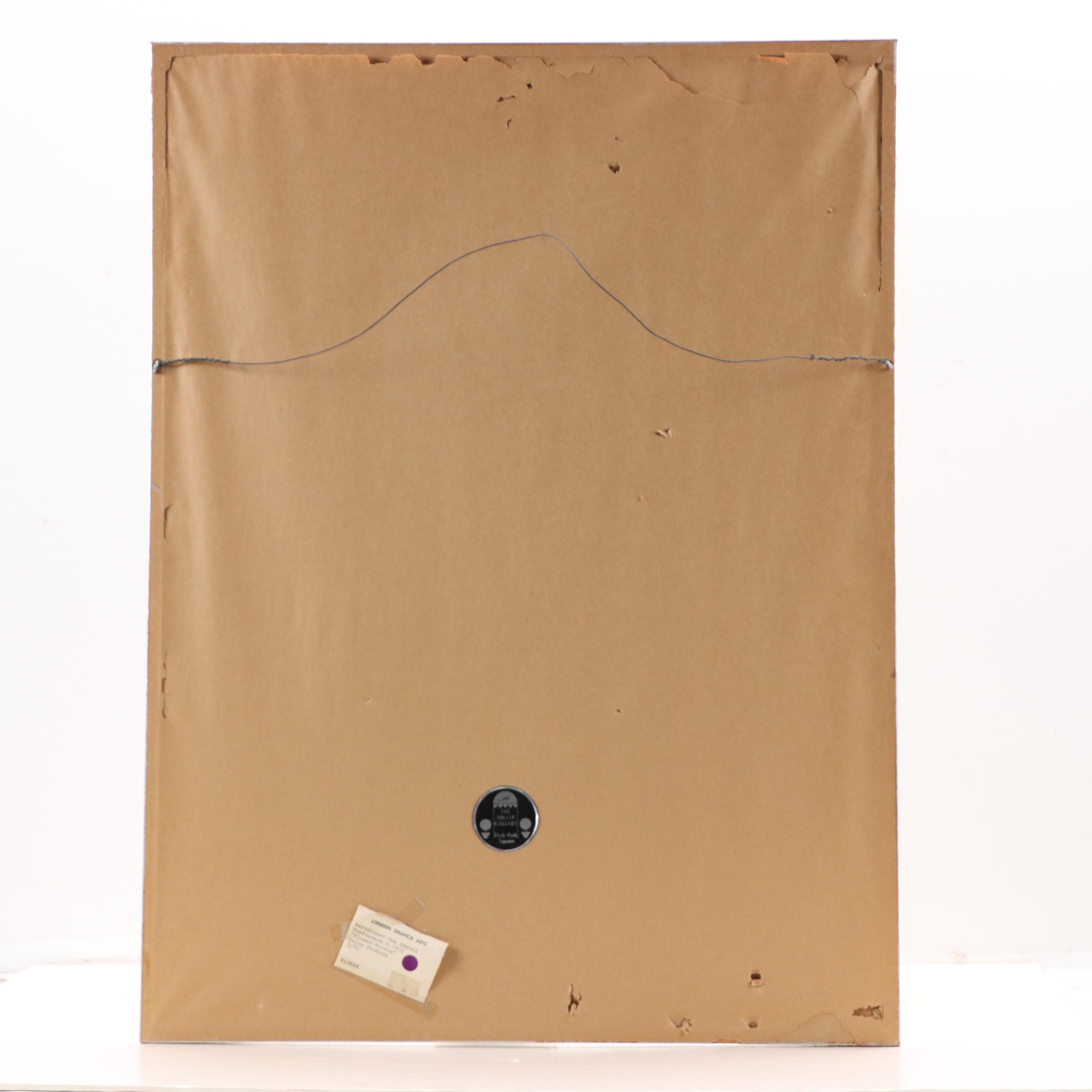 Bartolomeu Dos Santos Etching with Aquatint "Closed Mirror," 1966