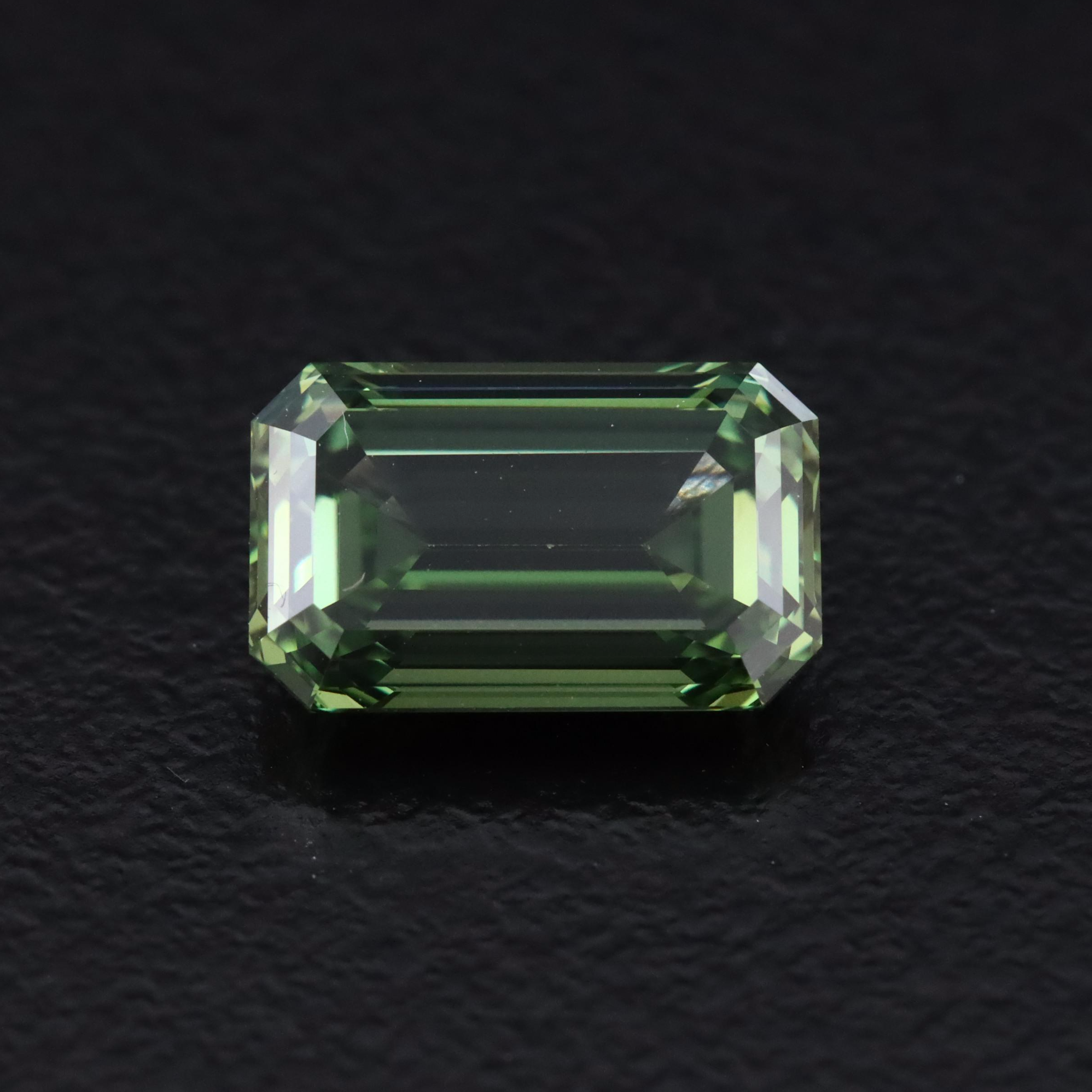 Loose 2.01 CT Lab Grown Fancy Green Diamond with IGI Report