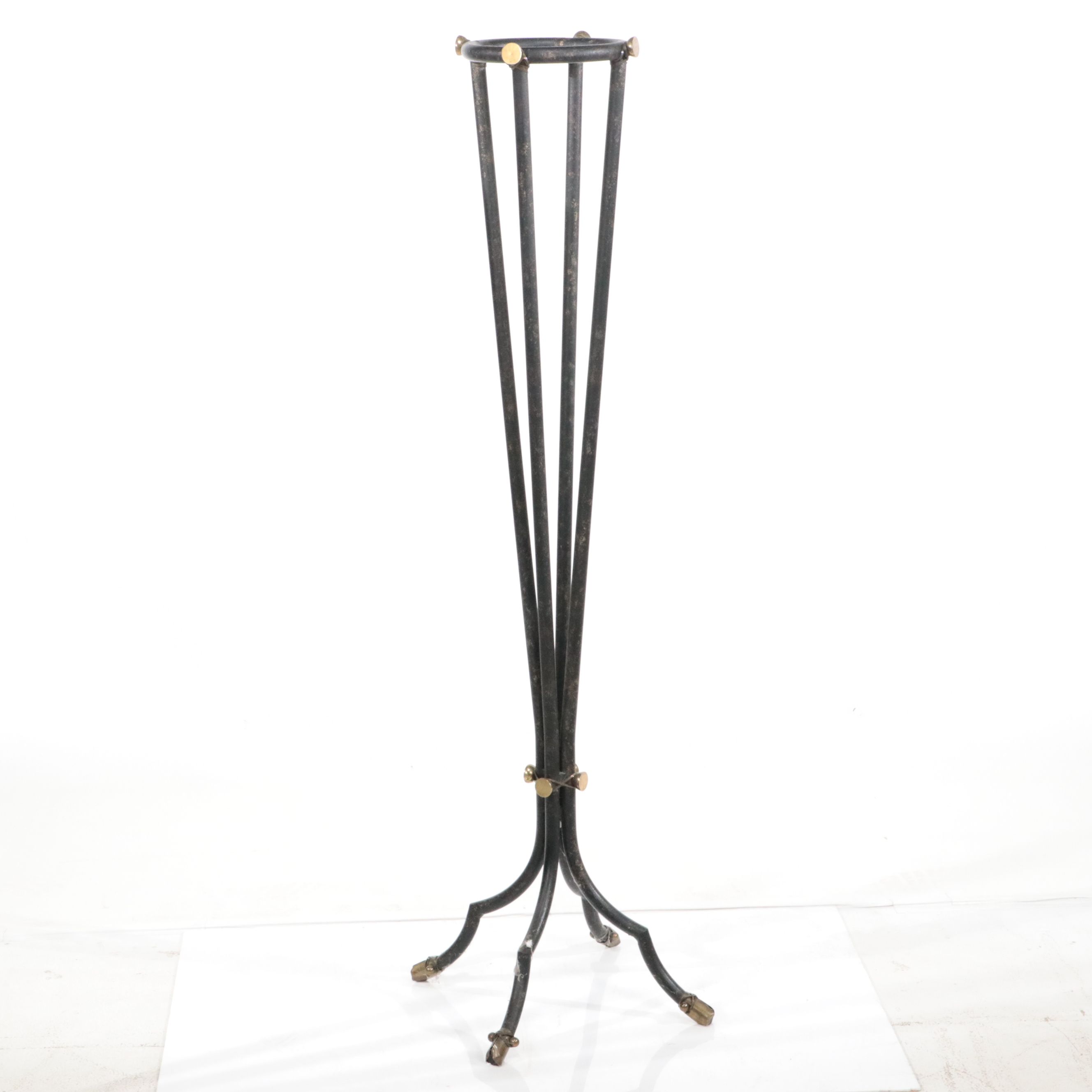 Pair of Directoire Style Metal Plant Stands after Maitland-Smith