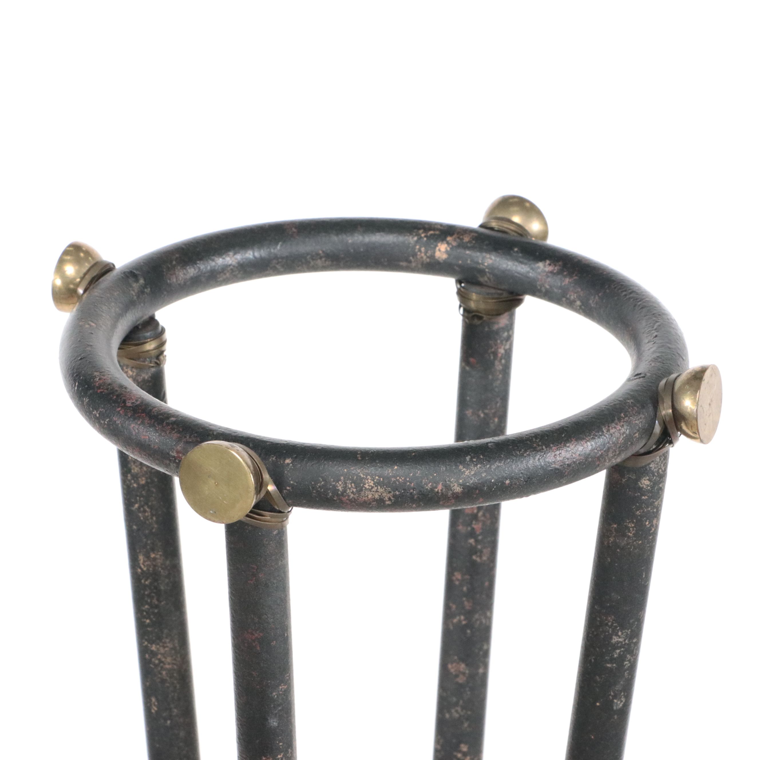 Pair of Directoire Style Metal Plant Stands after Maitland-Smith