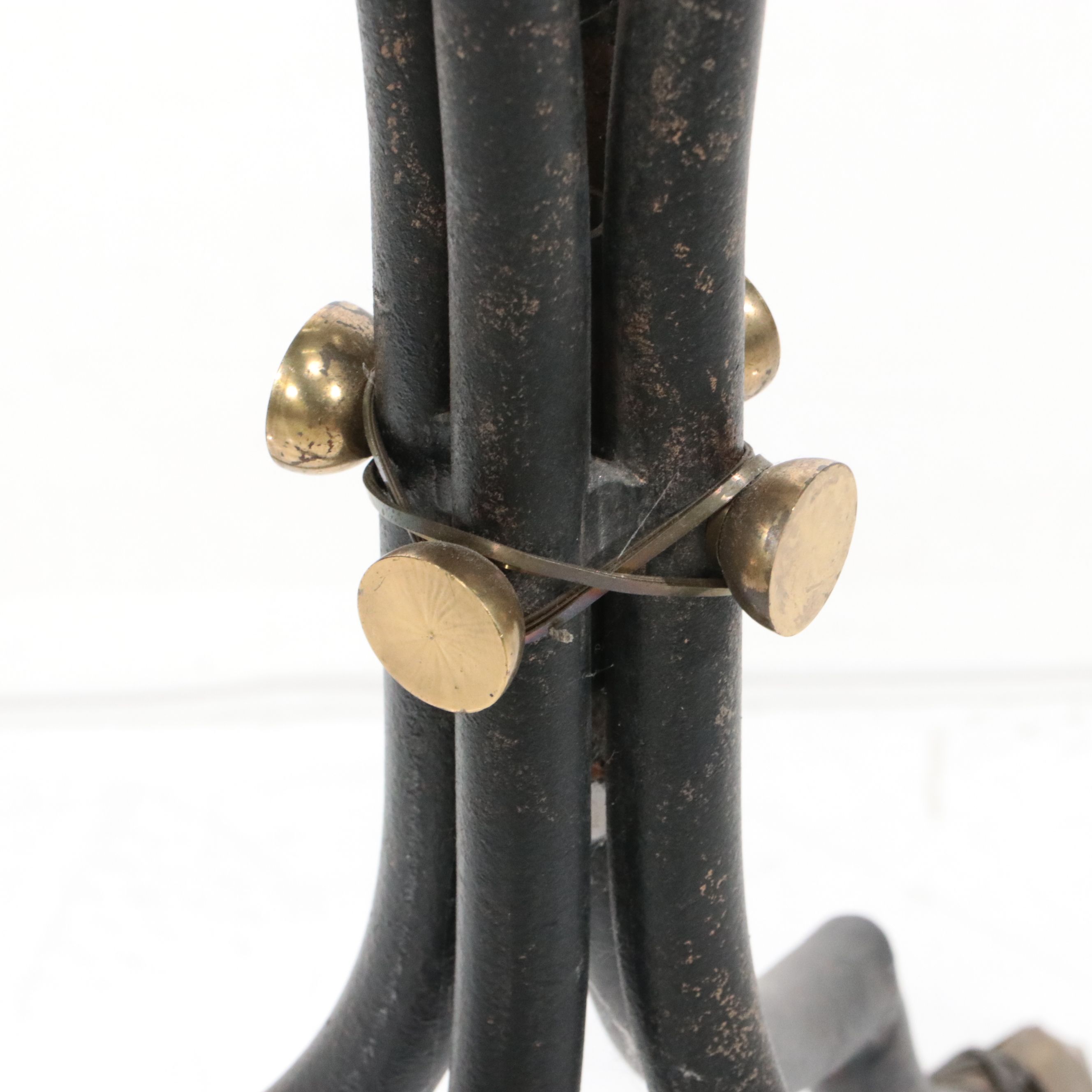 Pair of Directoire Style Metal Plant Stands after Maitland-Smith