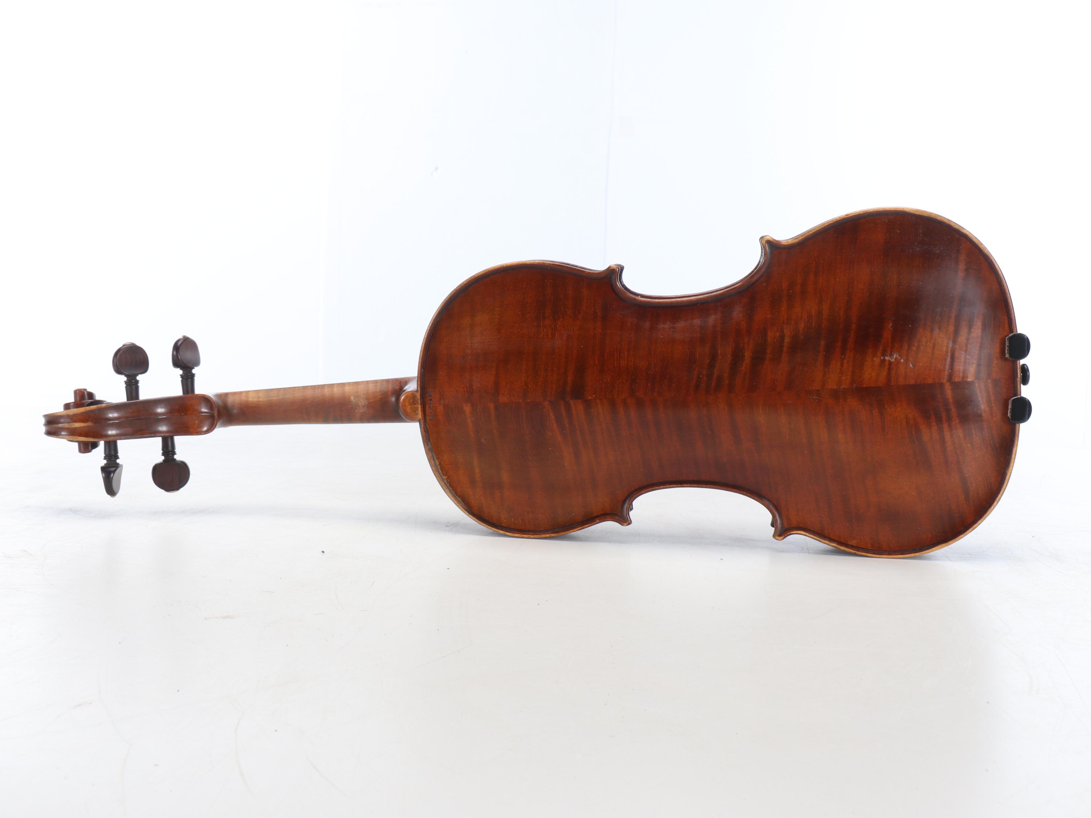 Lucien André Ragot French 4/4 Violin with Bows and Case, Mid-20th Century