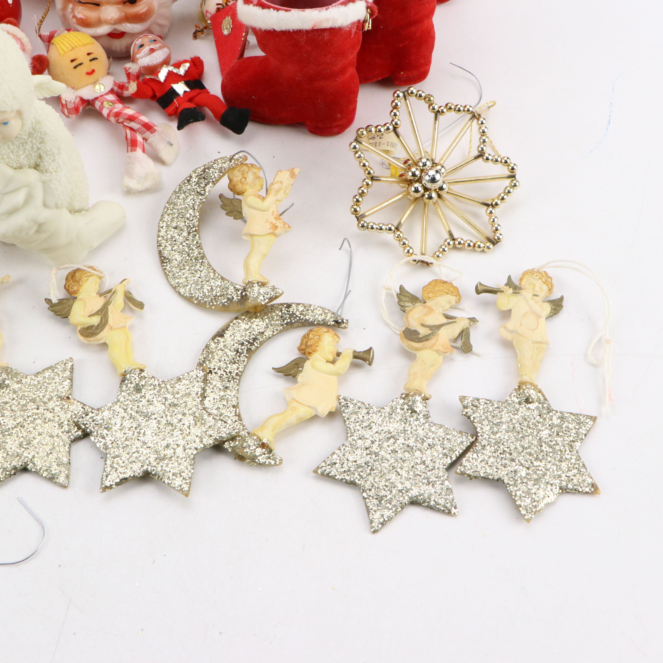 Ceramic Light Up Christmas Tree, Vintage Ornaments and Figurines