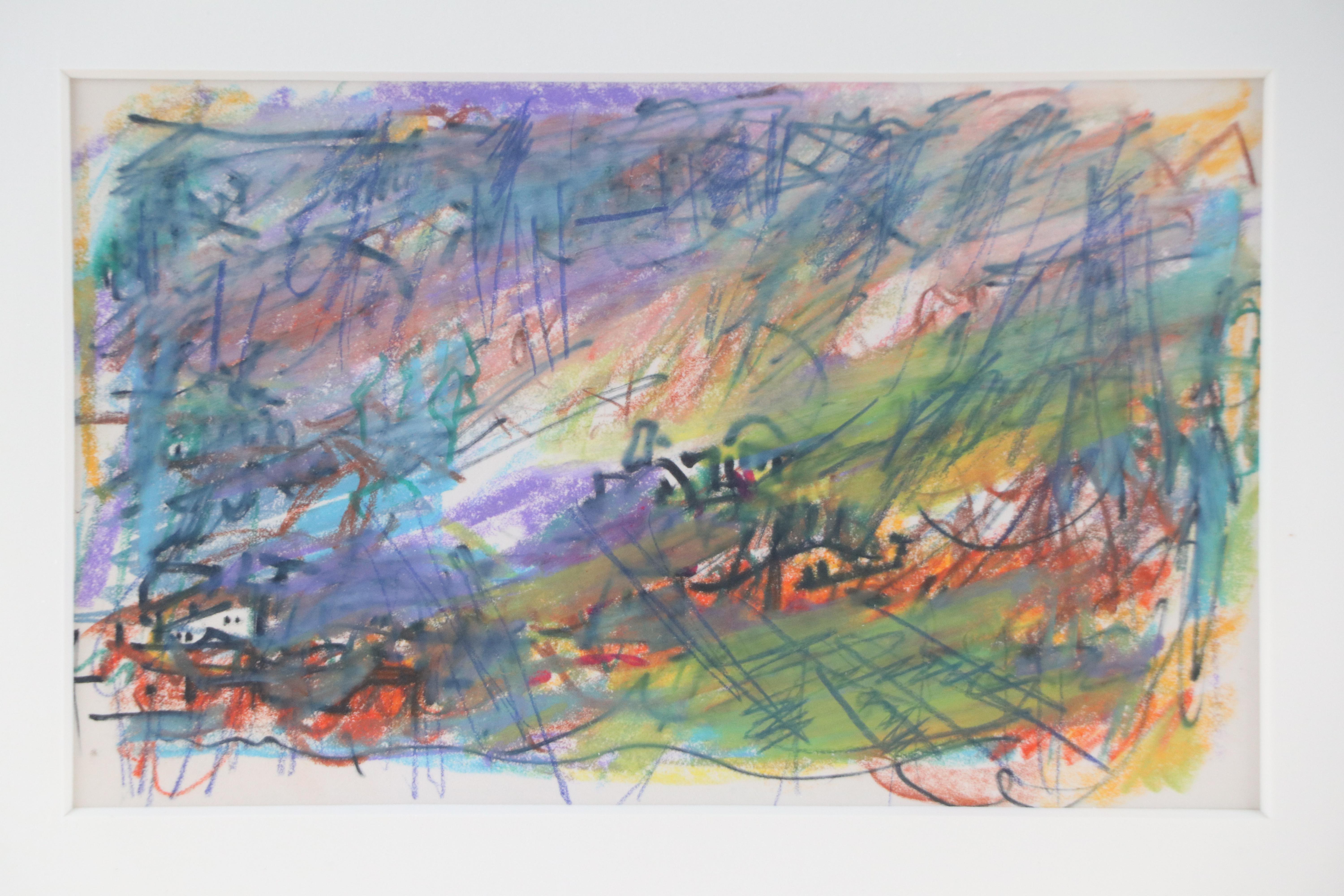 Paul Chidlaw Modern Landscape Drawing, Mid to Late 20th Century