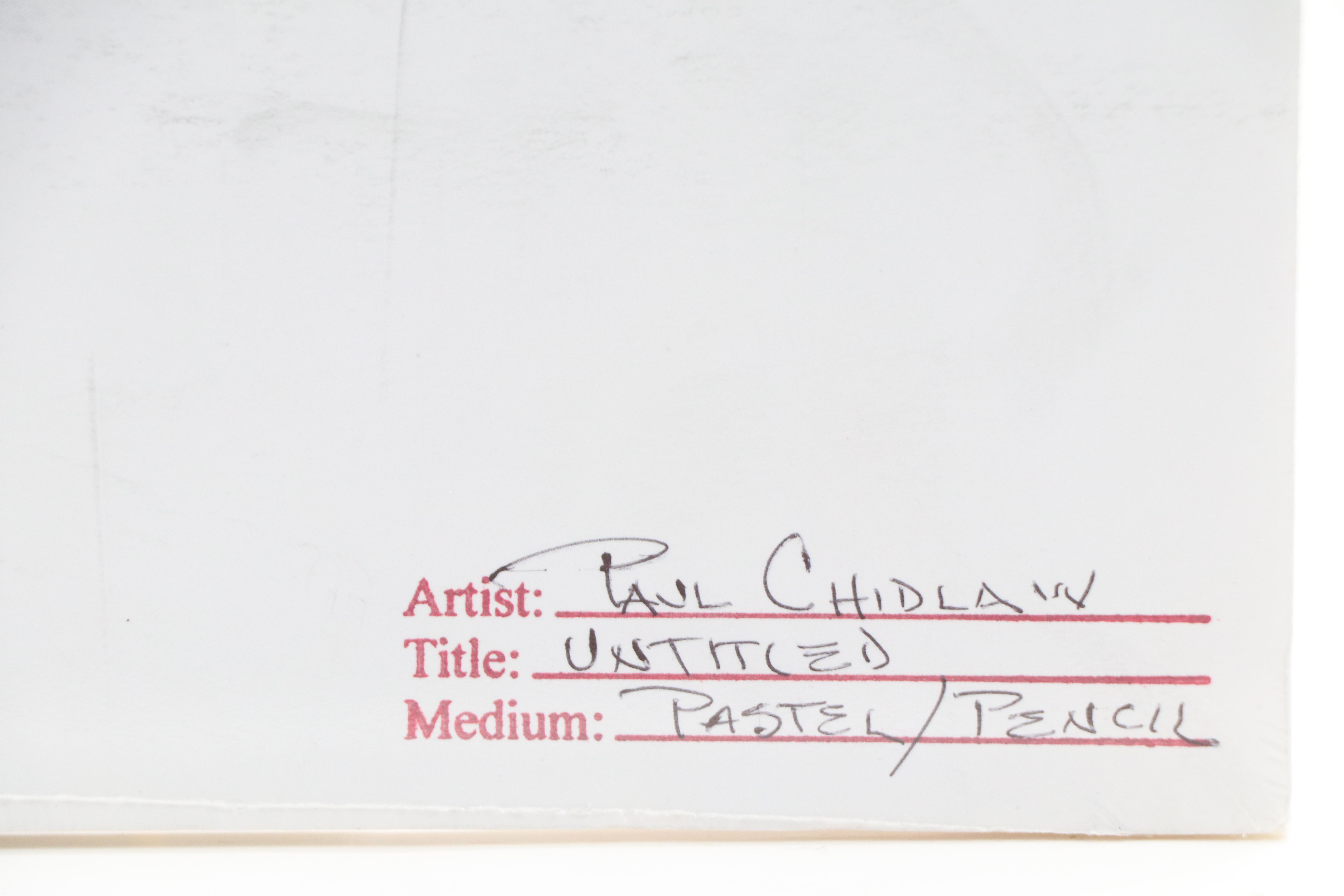 Paul Chidlaw Modern Landscape Drawing, Mid to Late 20th Century