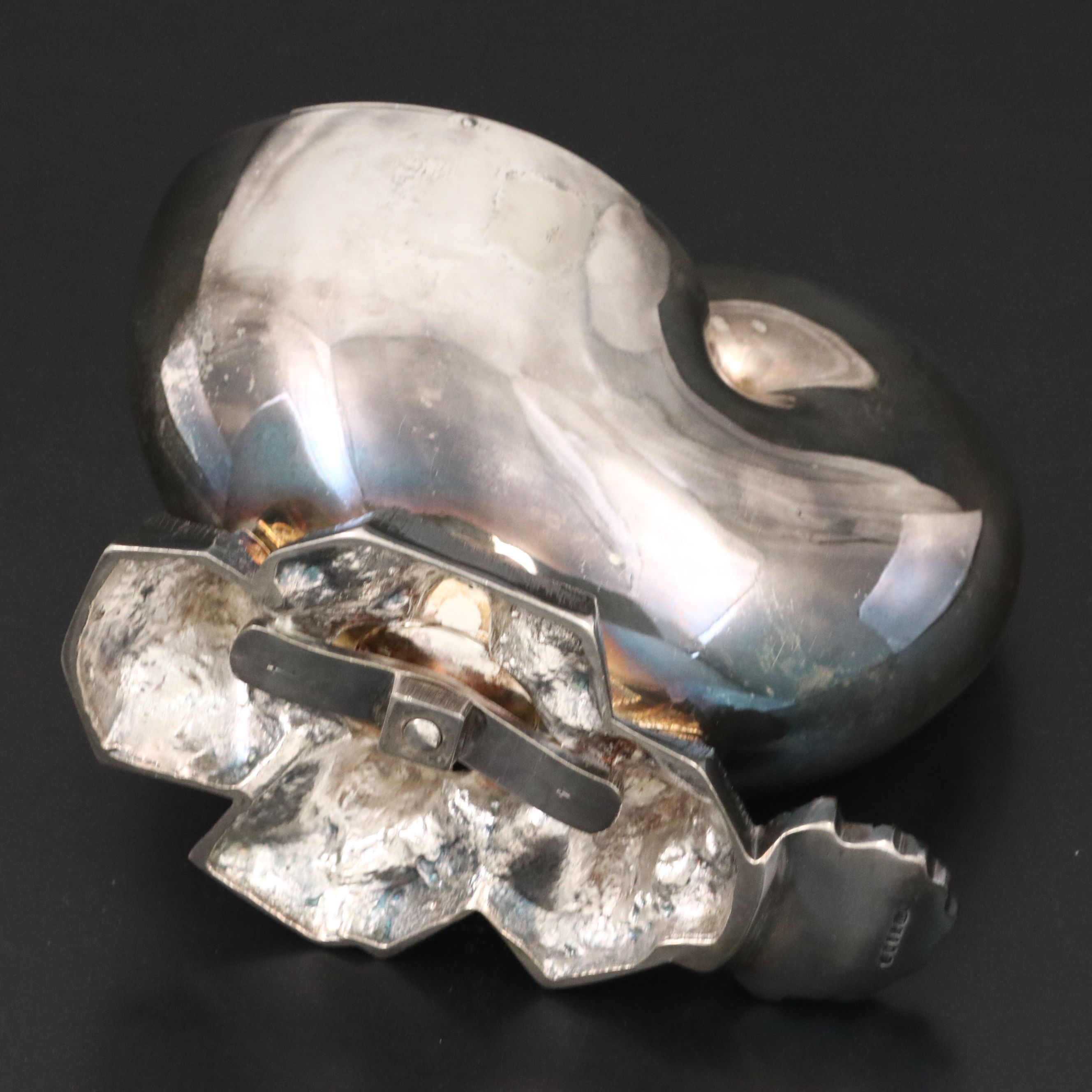 WH & S Nautilus Shell Silver Plate Spoon Warmer