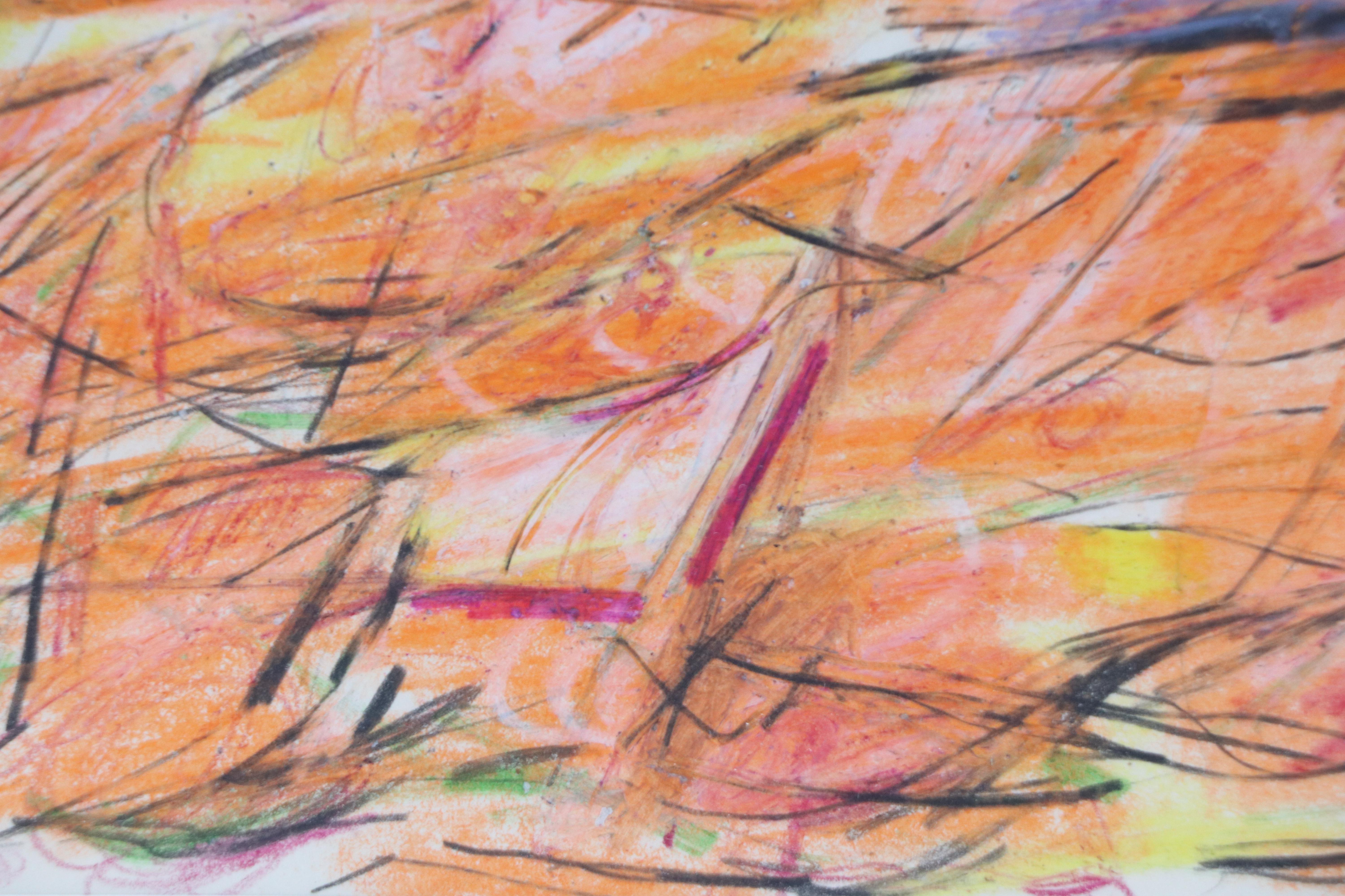 Paul Chidlaw Abstract Modern Drawing, Mid to Late 20th Century