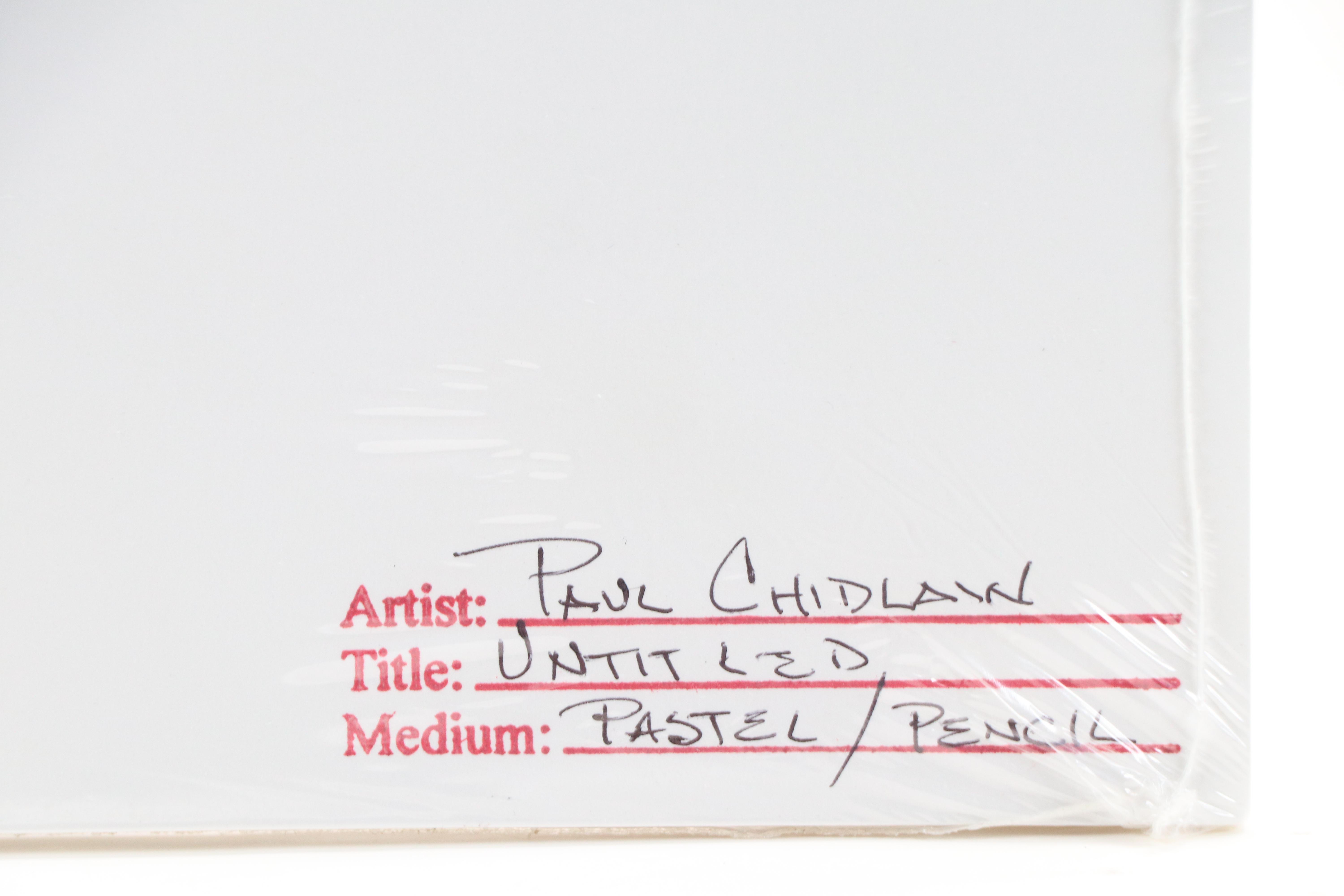 Paul Chidlaw Abstract Modern Drawing, Mid to Late 20th Century