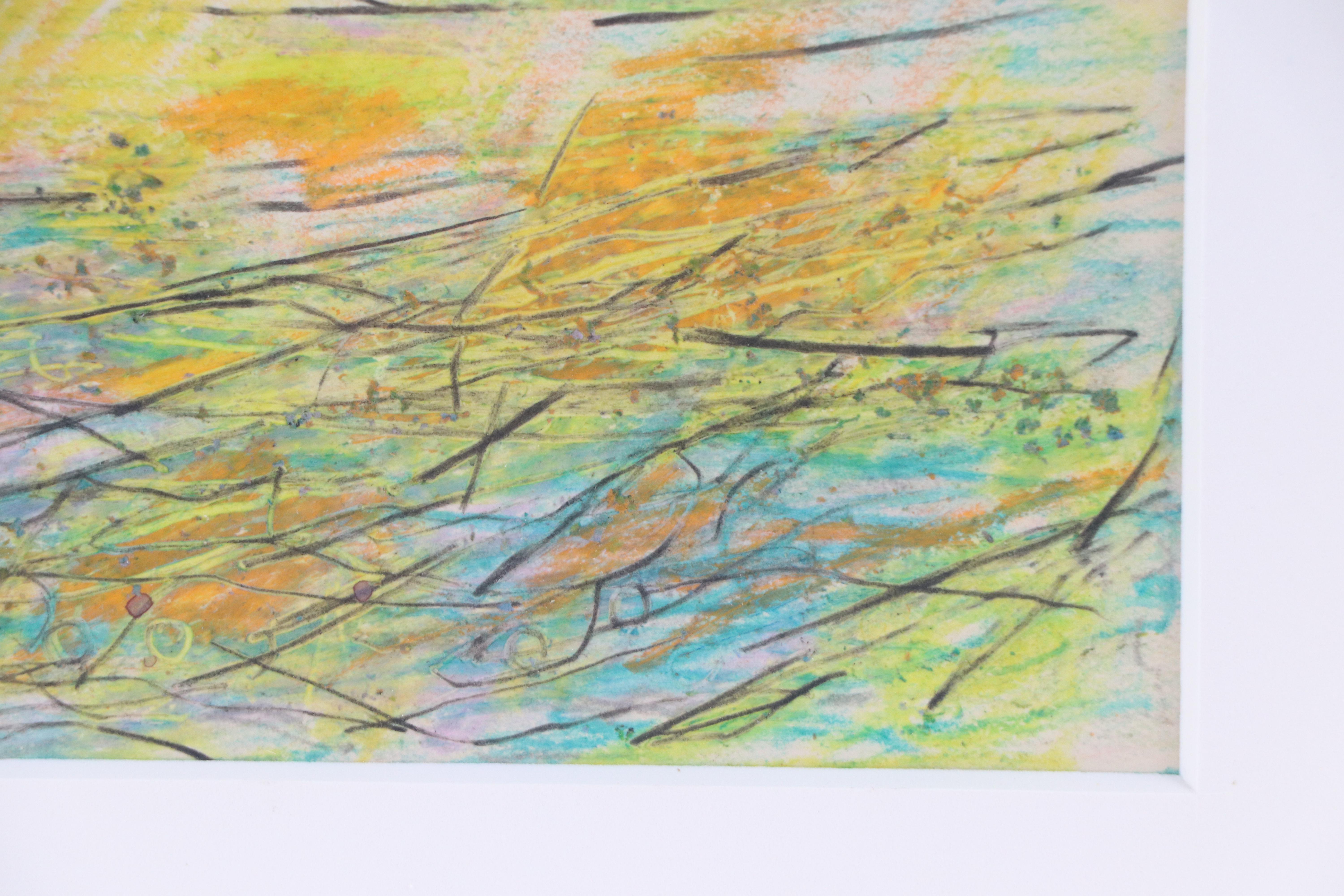 Paul Chidlaw Modern Landscape Drawing, Mid to Late 20th Century