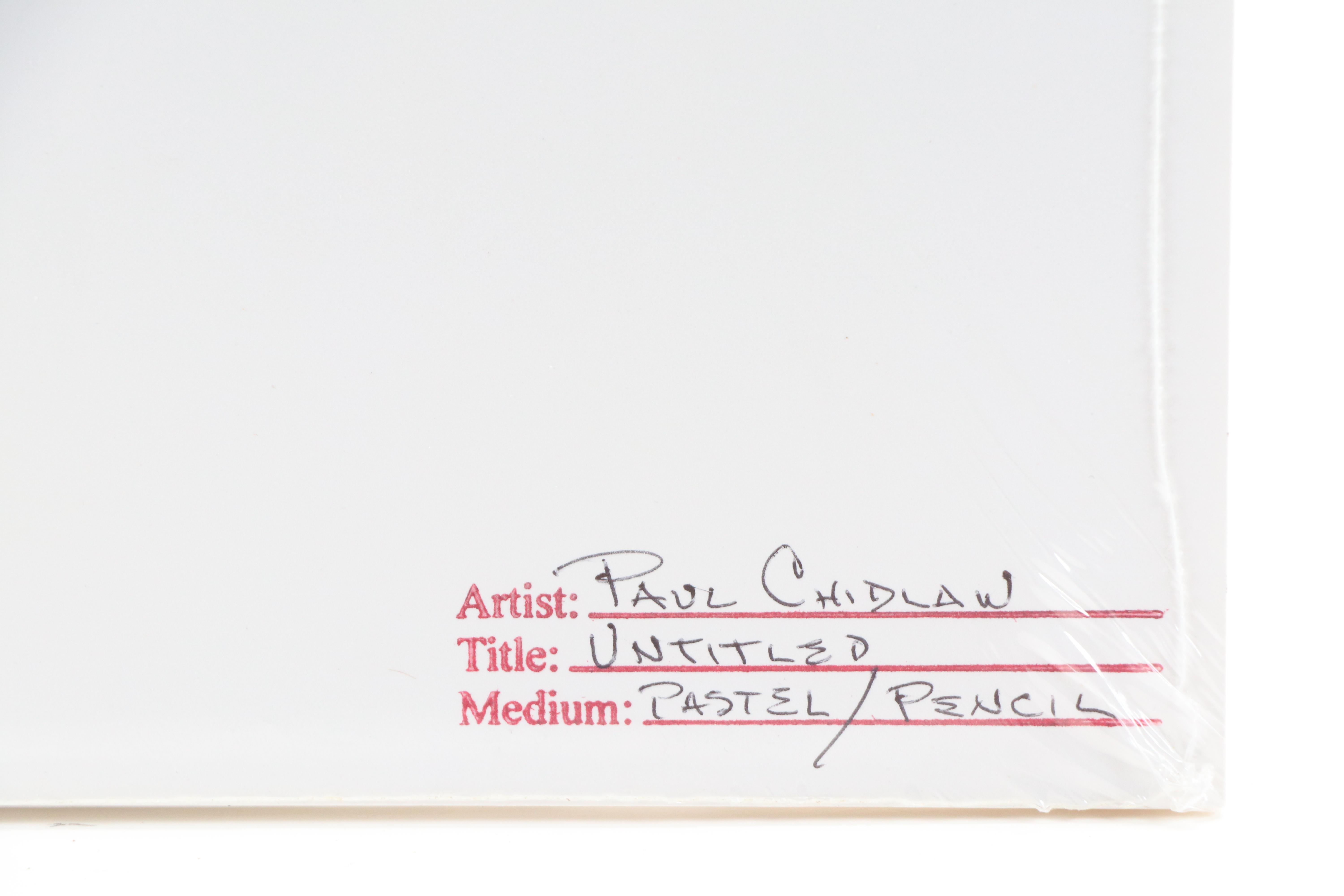 Paul Chidlaw Modern Landscape Drawing, Mid to Late 20th Century