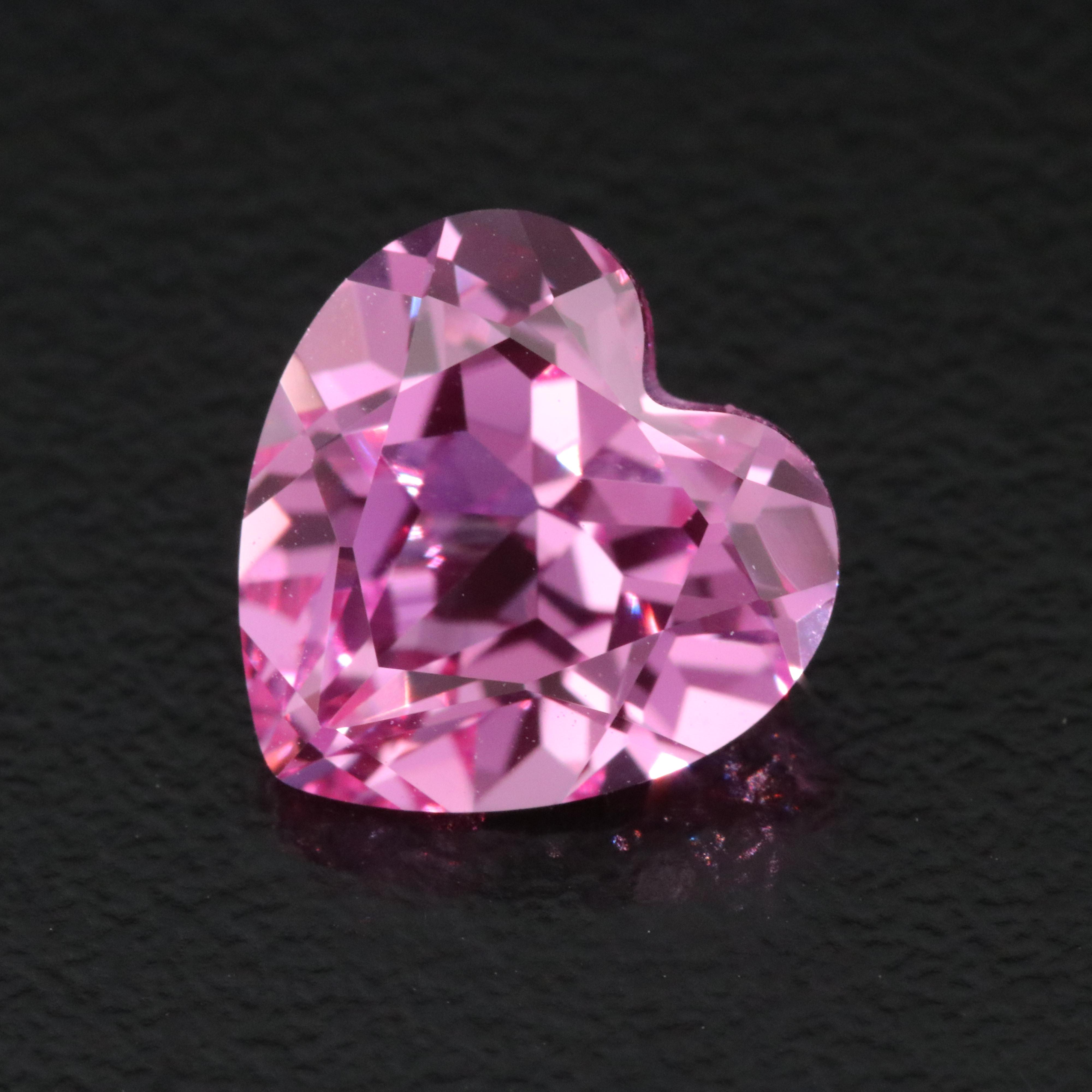 Loose 4.69 CT Lab Grown Pink Sapphire