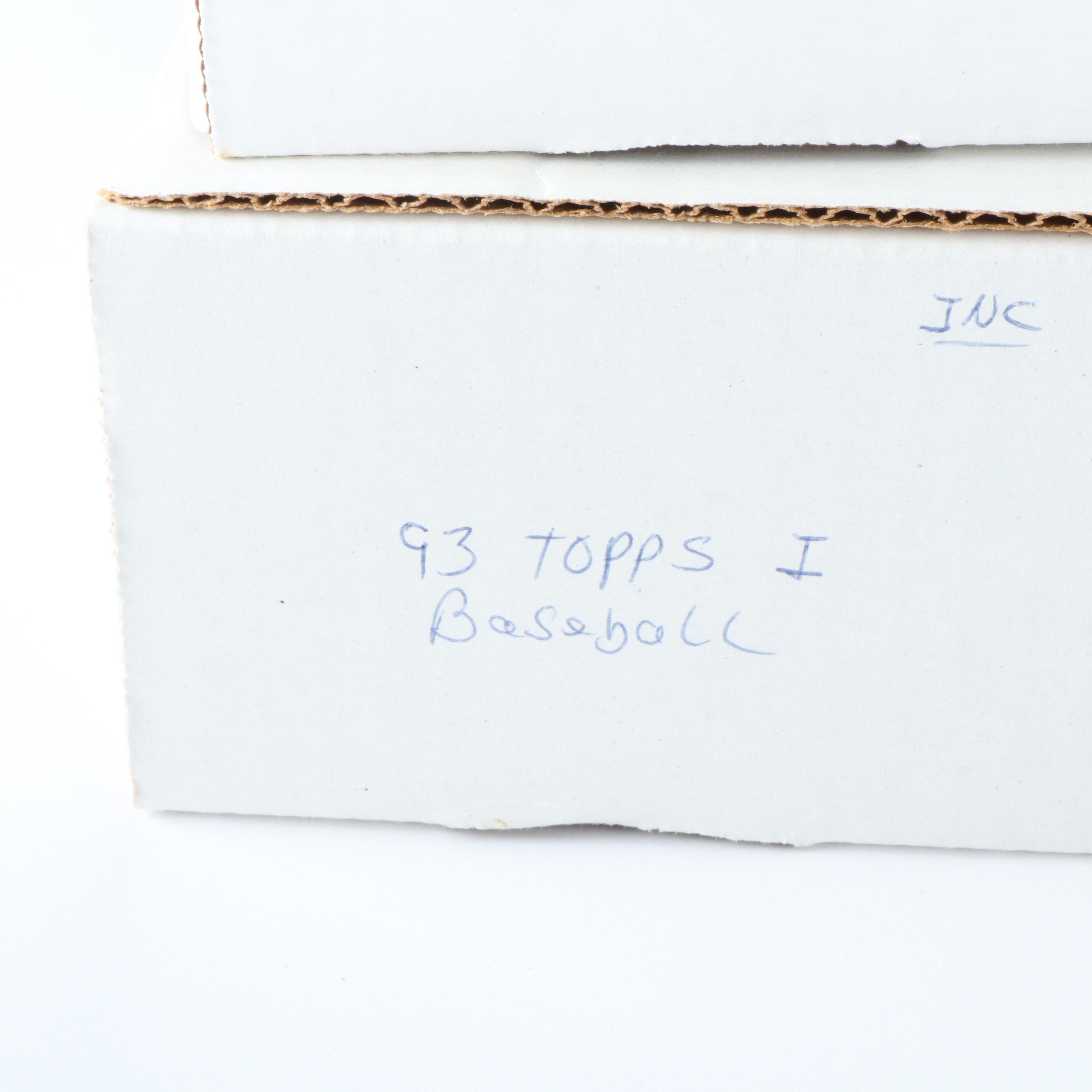 Sixteen Boxes of Baseball and Football Cards, 1980s to 1990s