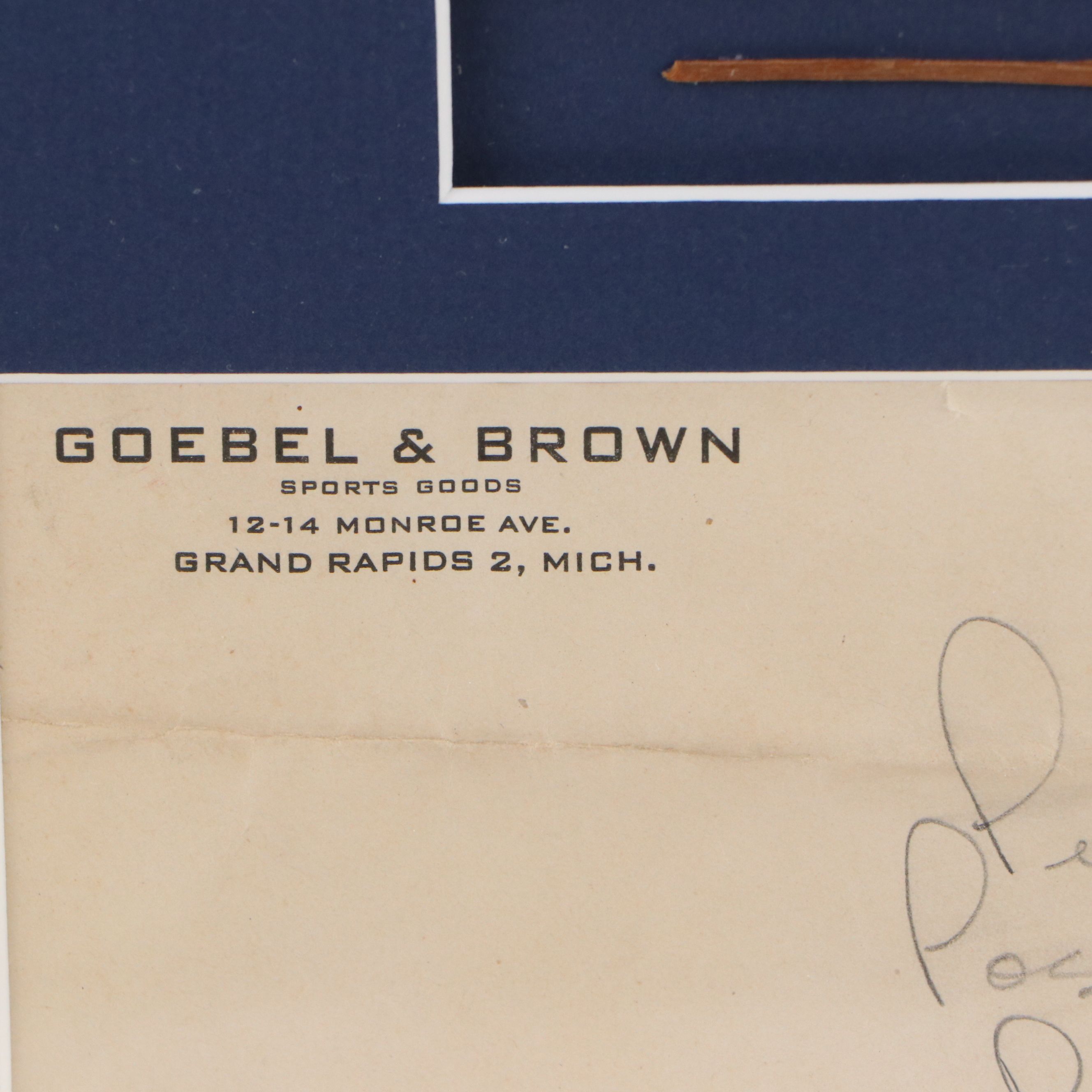 Pasadena Tournament of Roses Goal Post Piece and Offset Lithograph, 1948