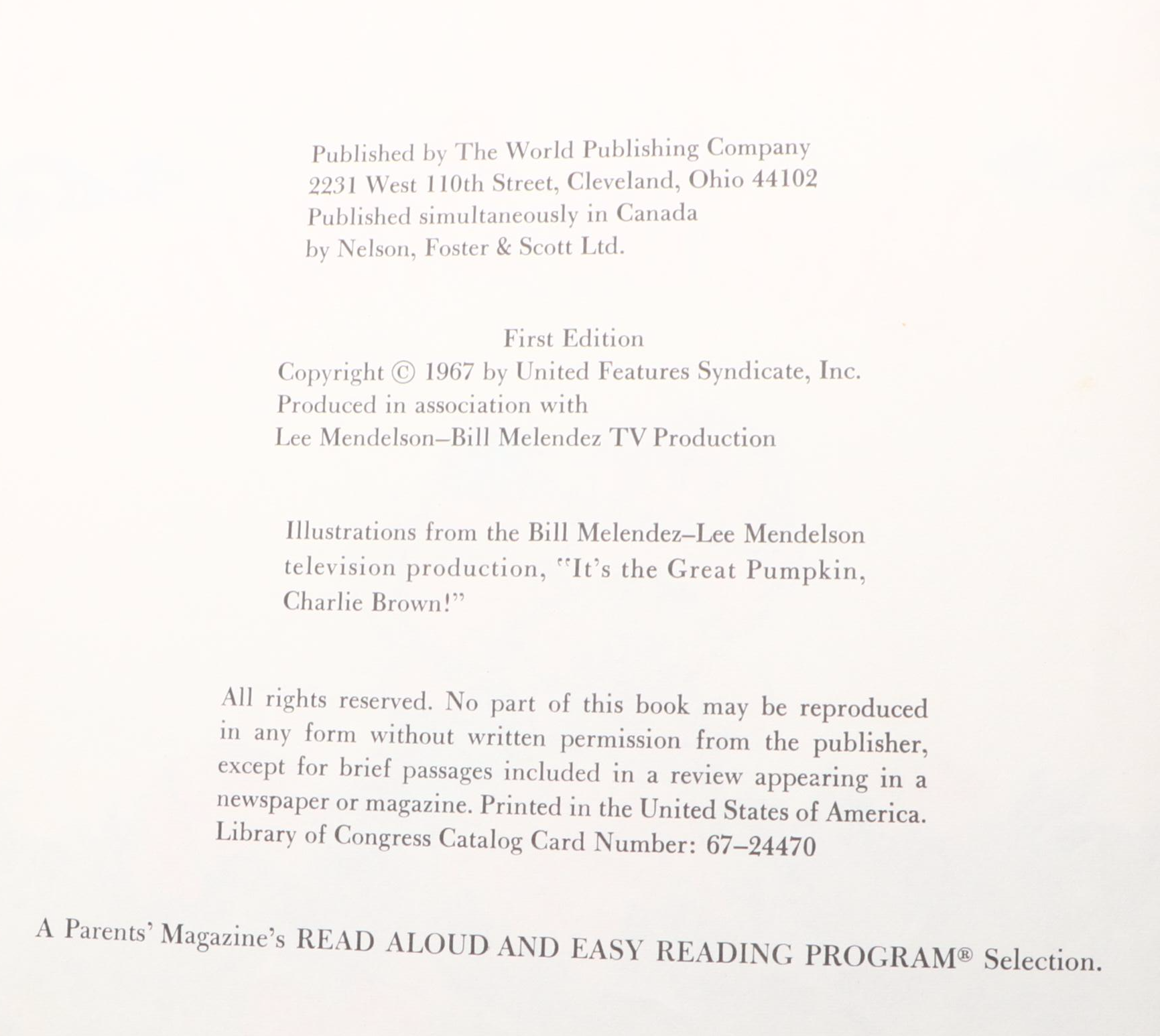 First Edition "Charlie Brown" by Charles M. Schulz and More Children's Books