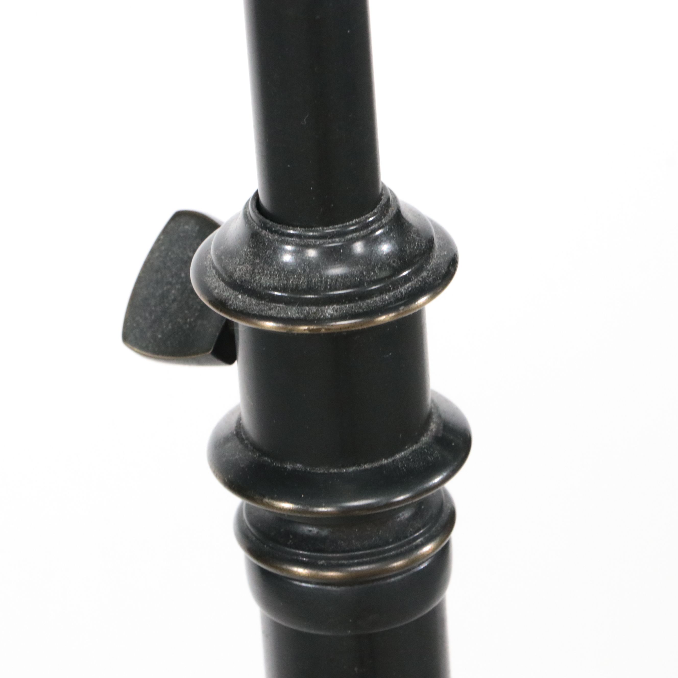 Postmodern Gunmetal Grey Swing Arm Pharmacy Floor Lamp, 2006