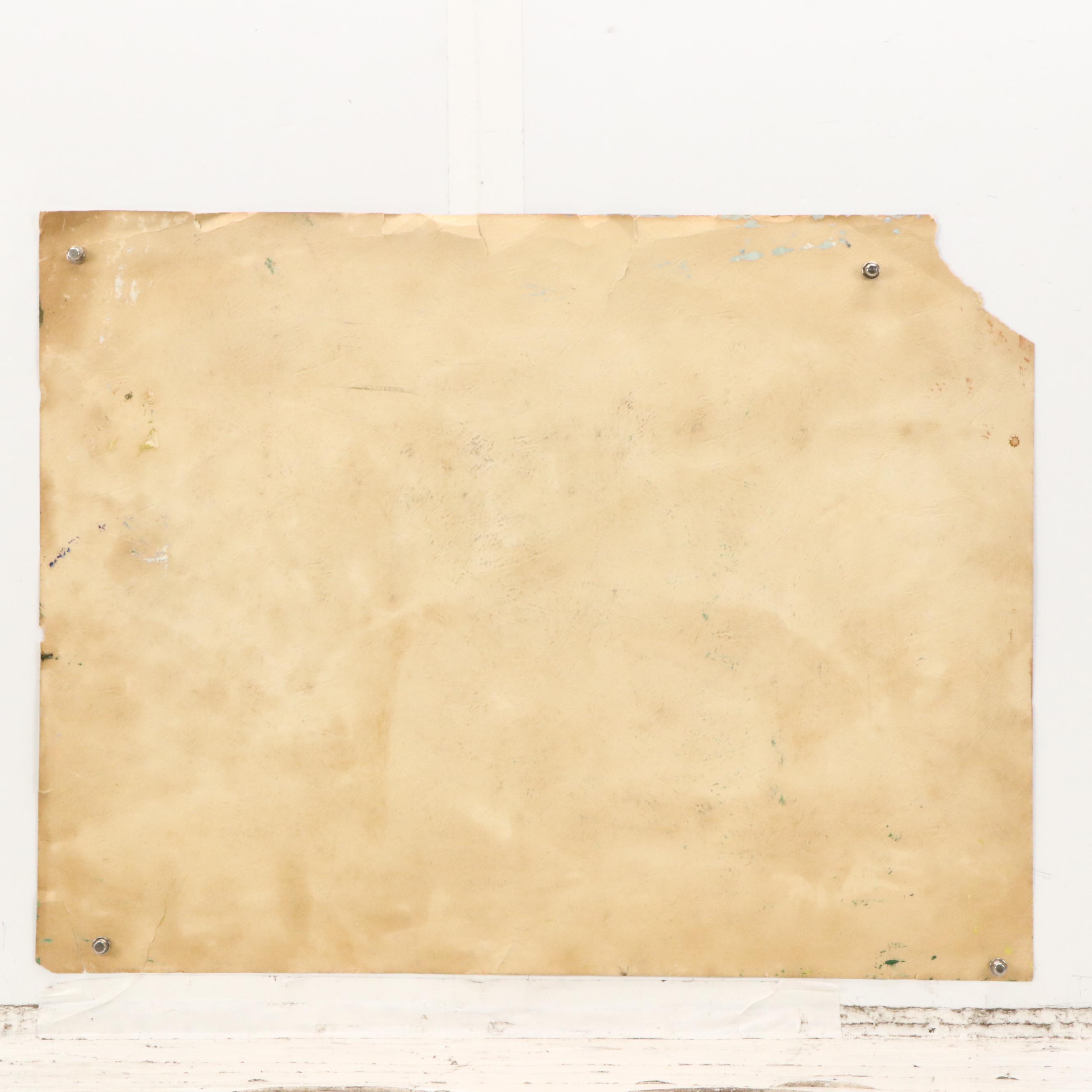 Farm Landscape Oil Painting, 20th Century