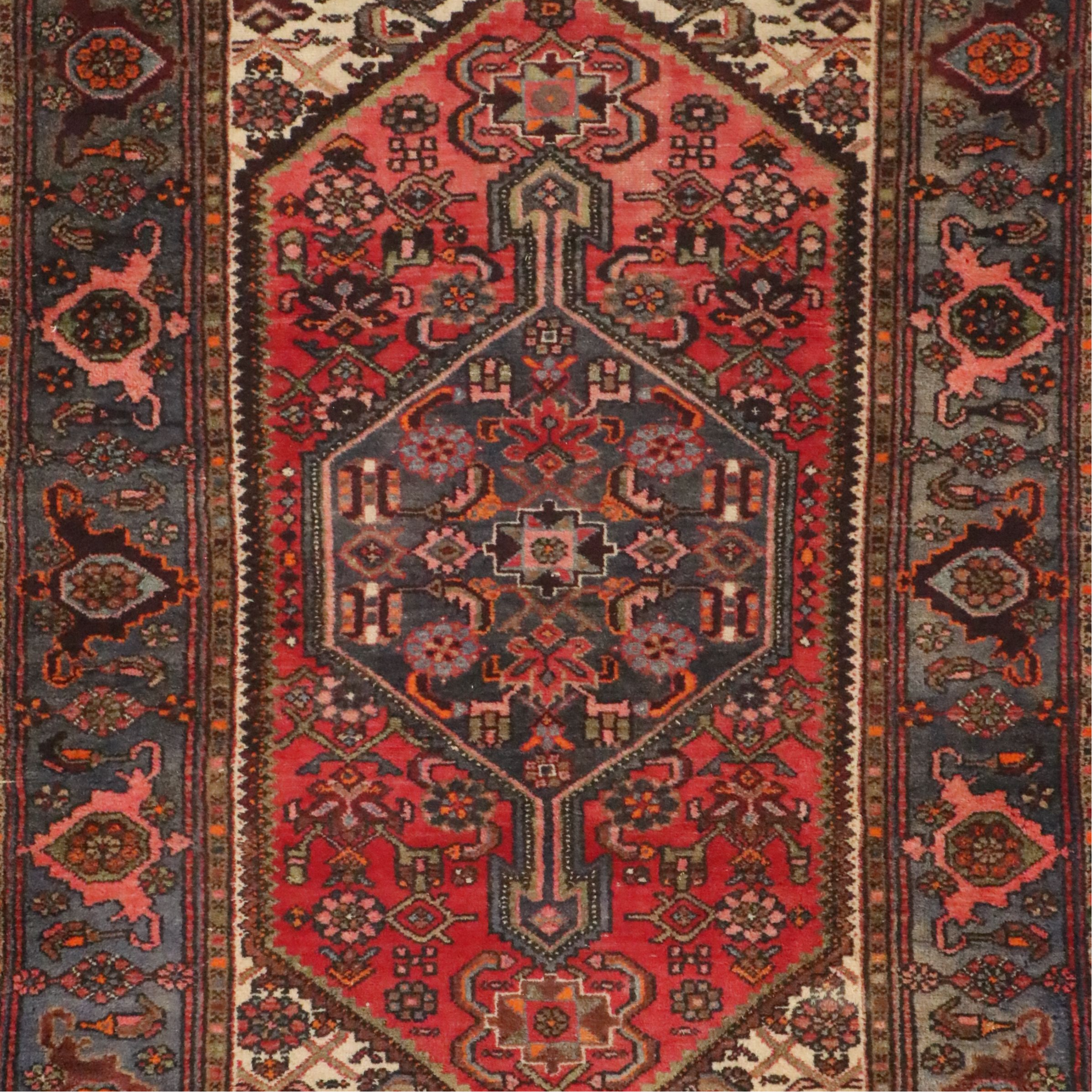 4'2 x 6'8 Hand-Knotted Persian Tuyserkan Area Rug