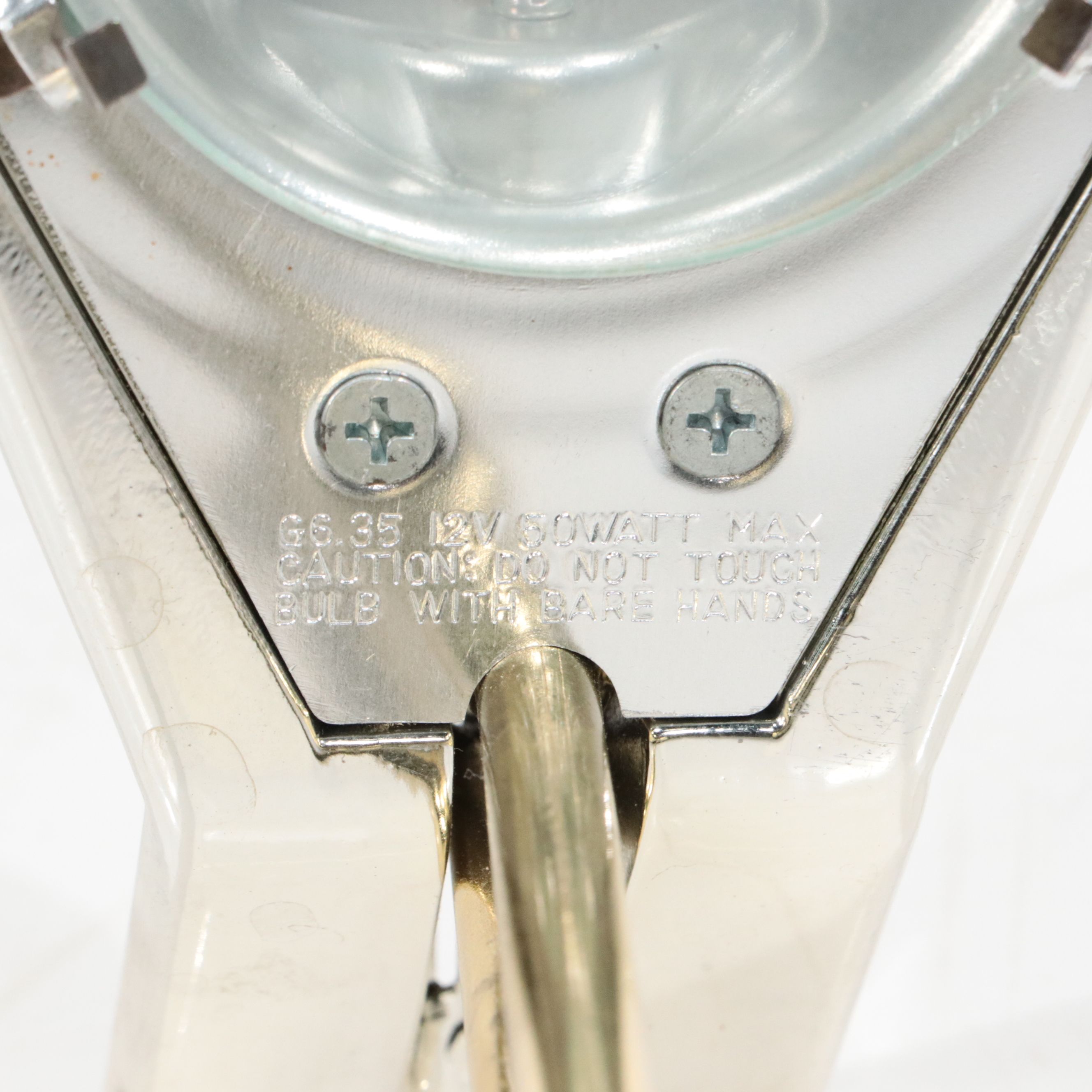 Lacquered Brass and Silver Halogen Desk Lamp