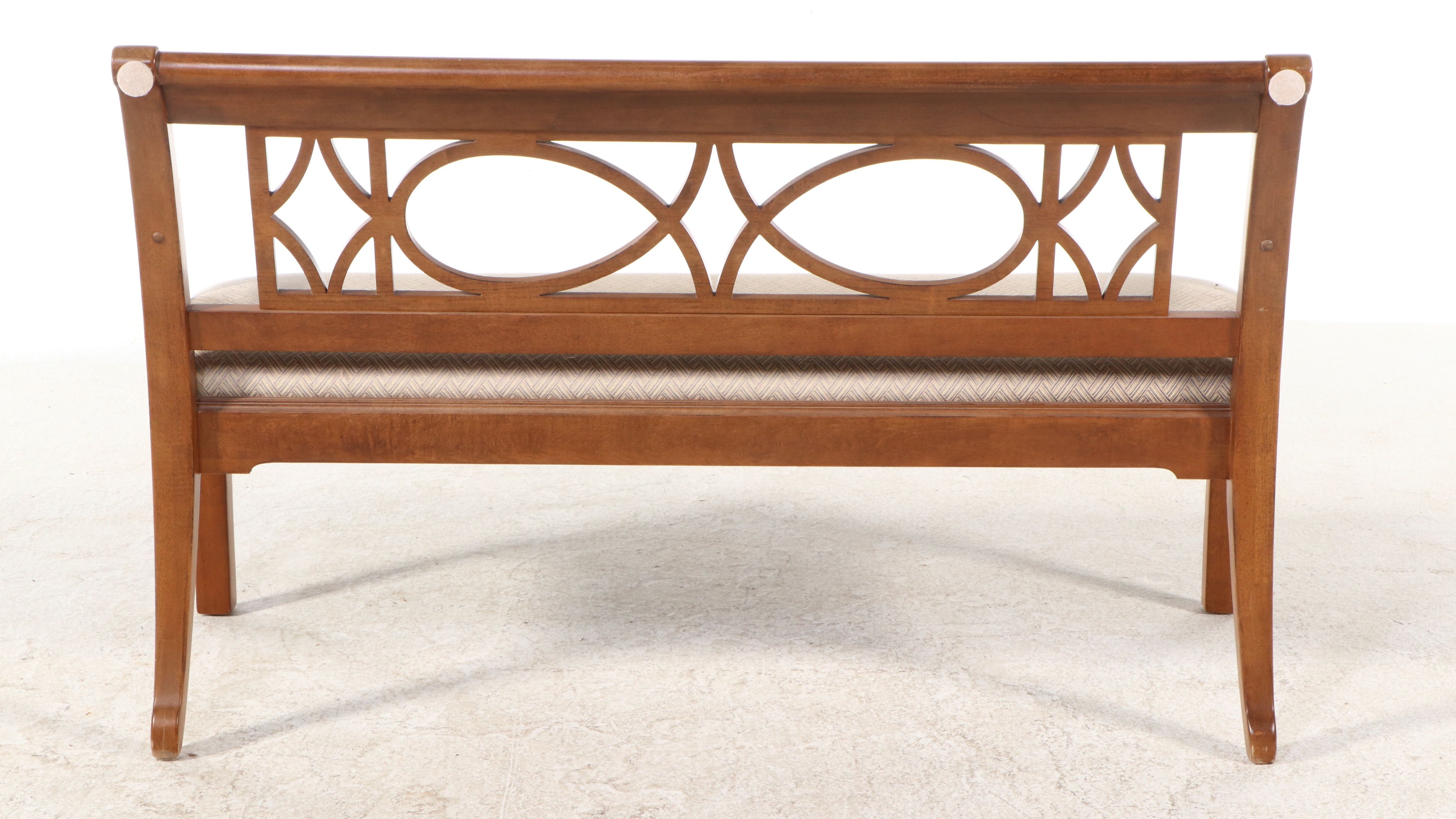 Alexander Julian for Universal Furniture Mahogany Bench