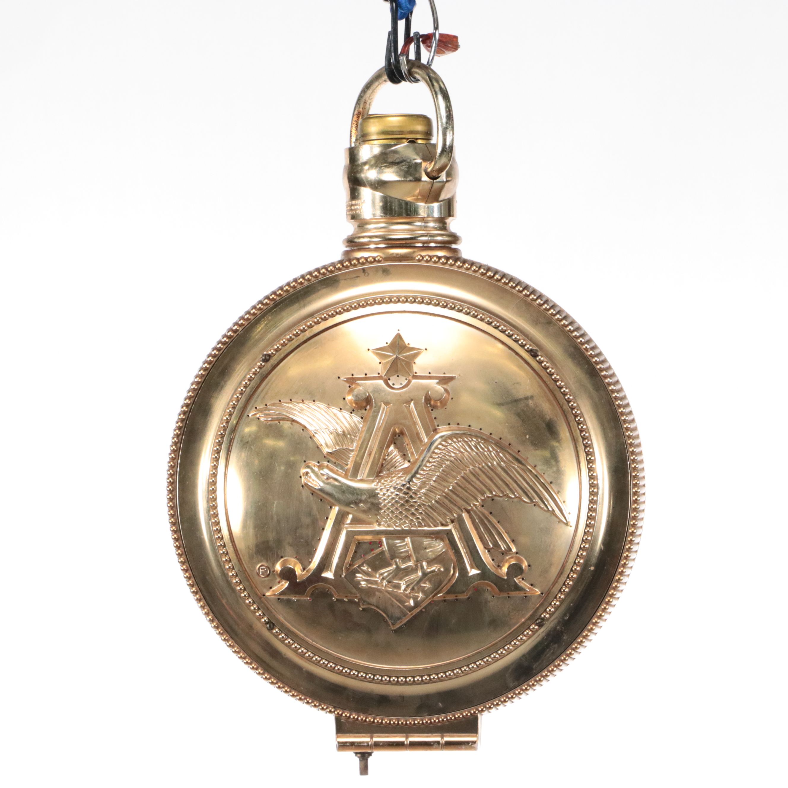 Budweiser Double Sided Rotating Pocket Watch Style Pendant Light