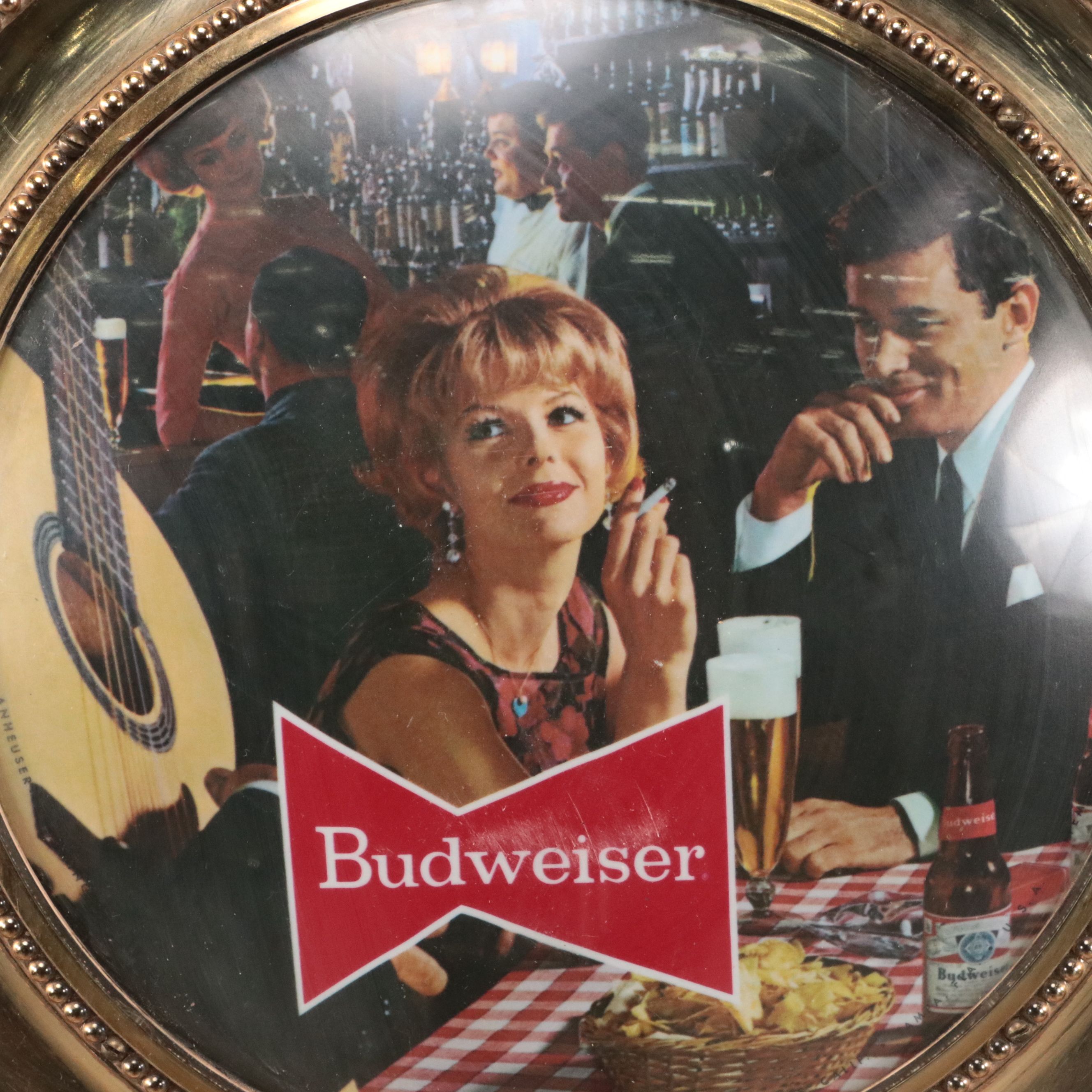 Budweiser Double Sided Rotating Pocket Watch Style Pendant Light